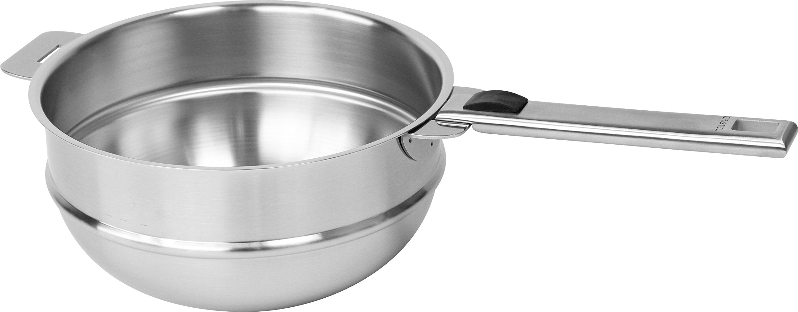 Cristel Strate Bain Marie, 1 Quart, Silver