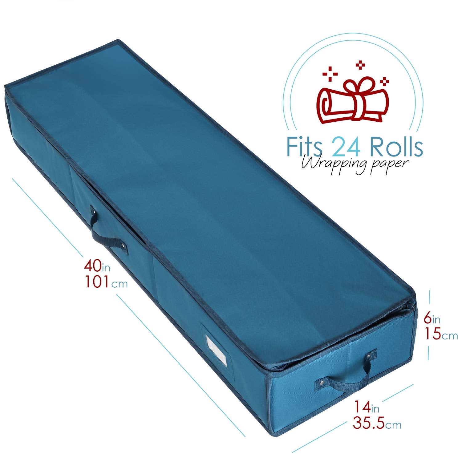 Wrapping Paper Organizer Storage, Christmas Wrapping Paper Storage Containers, With Interior Pockets - Gift Wrapping Organizer S