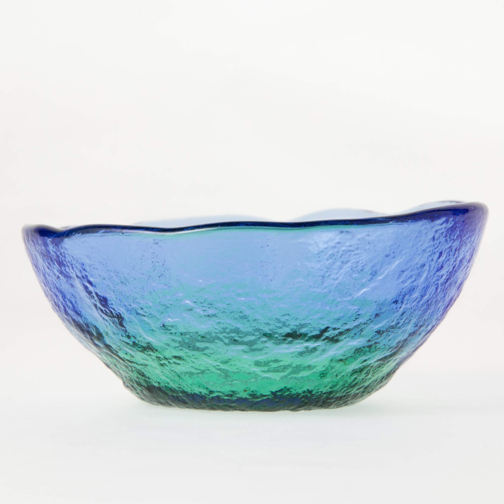???????? Toyo Sasaki Glass WA3301 Small Bowl, Blue/Green, Approx. f3.2 x 1.3 inches (8.2 x 3.2 cm), Coral Sea, Choko, Made in Ja