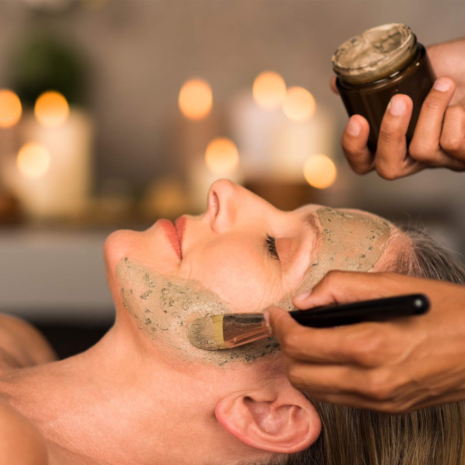 Iron Bill 1 Oz Green Round Glass Jars With Inner Liners And Gold Lids(12Pcs) Empty Cream Containers Refillable Cosmetic Vials Fo