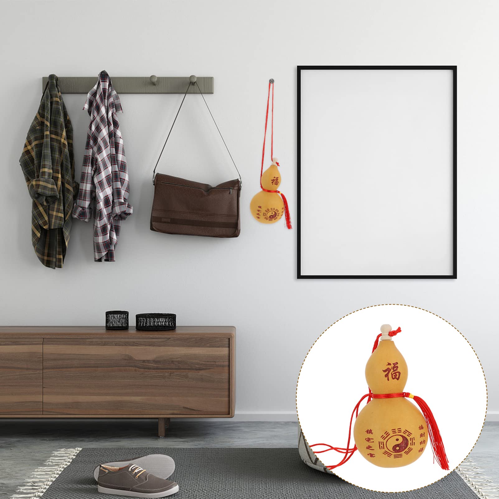 BESPORTBLE Feng Shui Wu Lou Feng Shui 2pcs Gourd Statue Traditional Chinese Gourd Gourd Hu Lu Decor for Home Office Feng ShuiDec