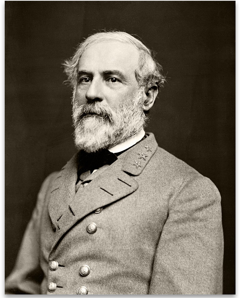 Lone Star Art General Robert E. Lee Photograph Portrait- 11X14 Unframed Photo Print - Great Civil War Home Decor Under $15