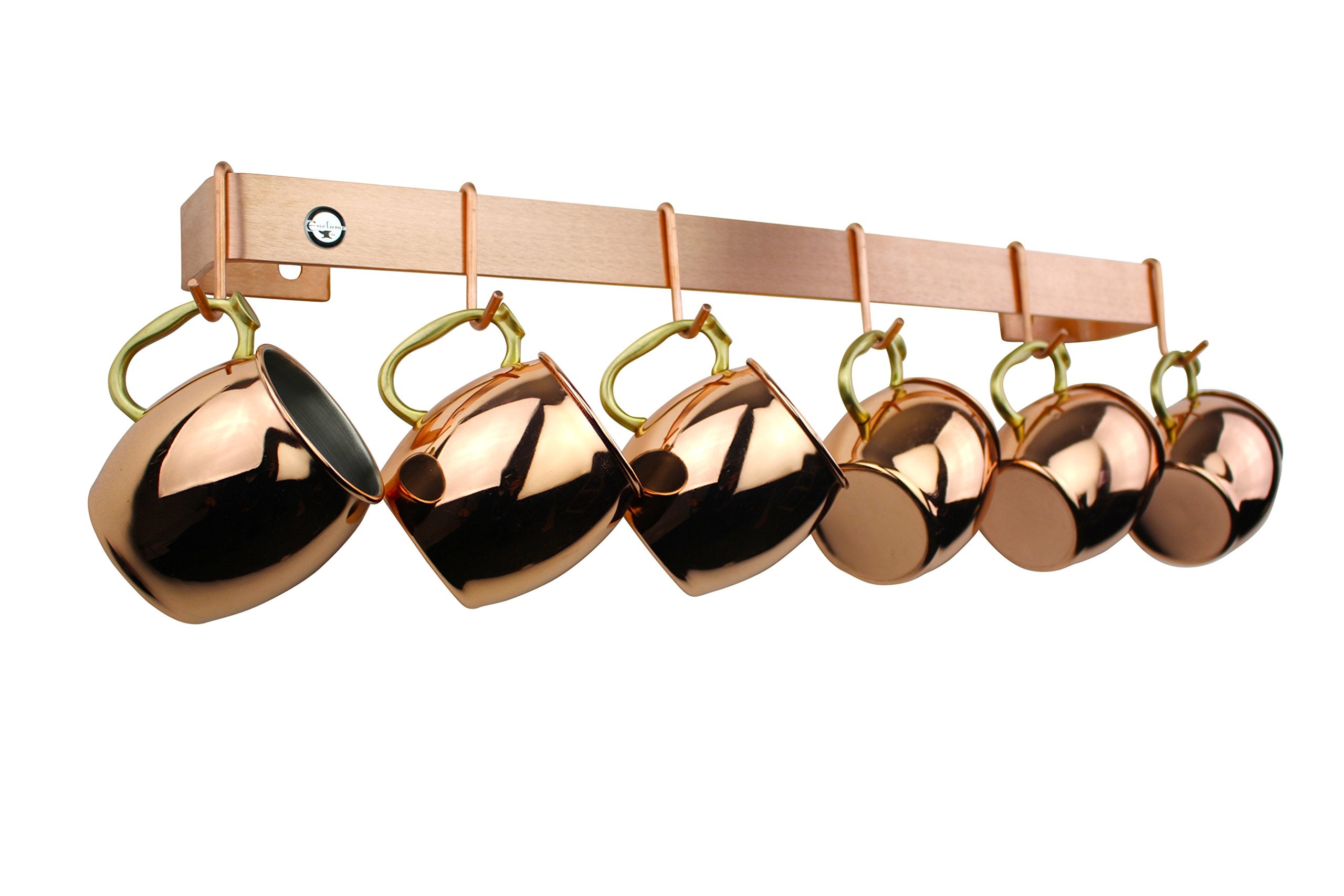 Enclume, Brushed Copper Handcrafted 30'' Utensil Bar Wall Rack (Wr2 Scp)