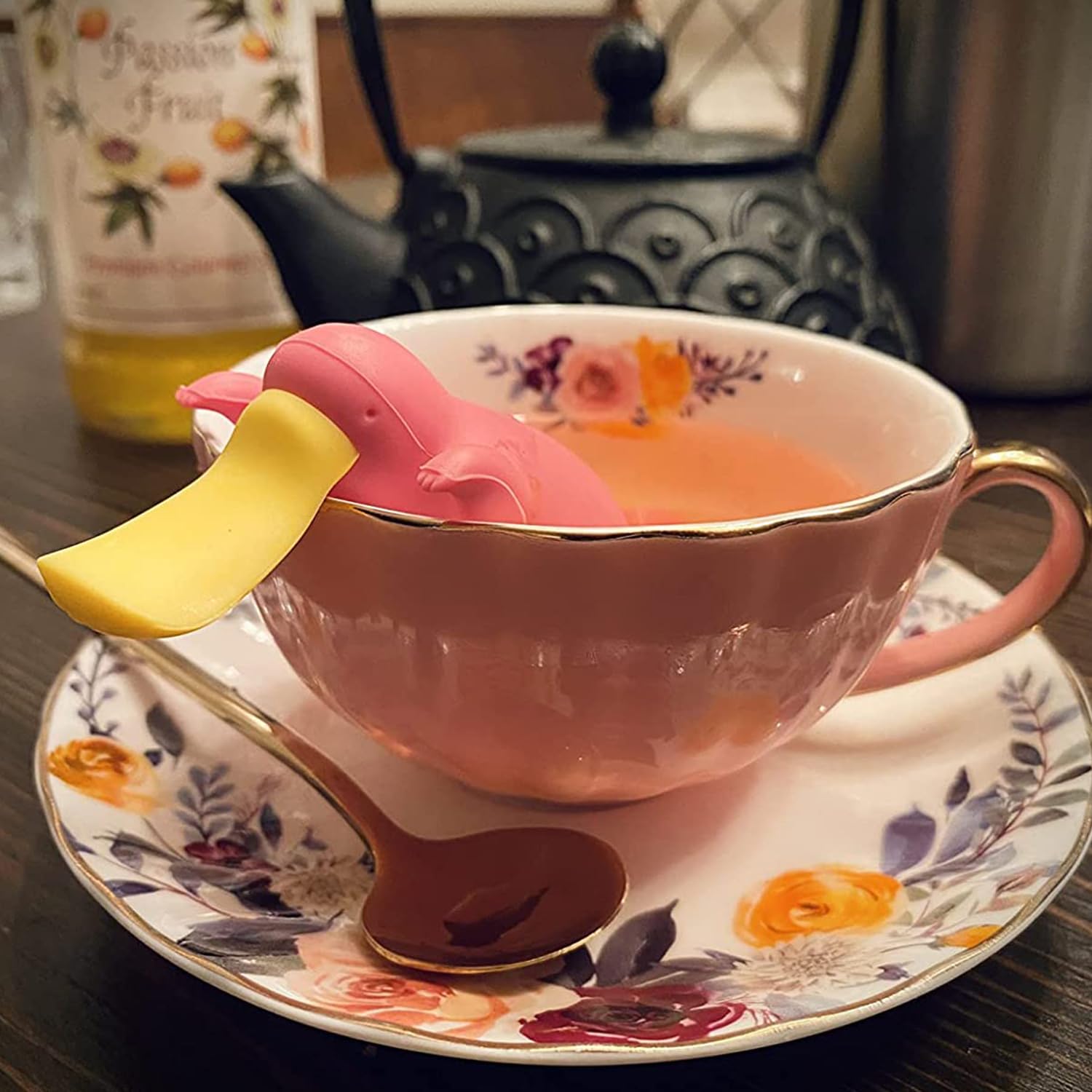 Oneustar Tea Cup And Saucer Set For 2 Porcelain Enghlish Tea Cup Floral Teacups Coffee Cup Latte Cup Mugs For Mother 'S Day Birt