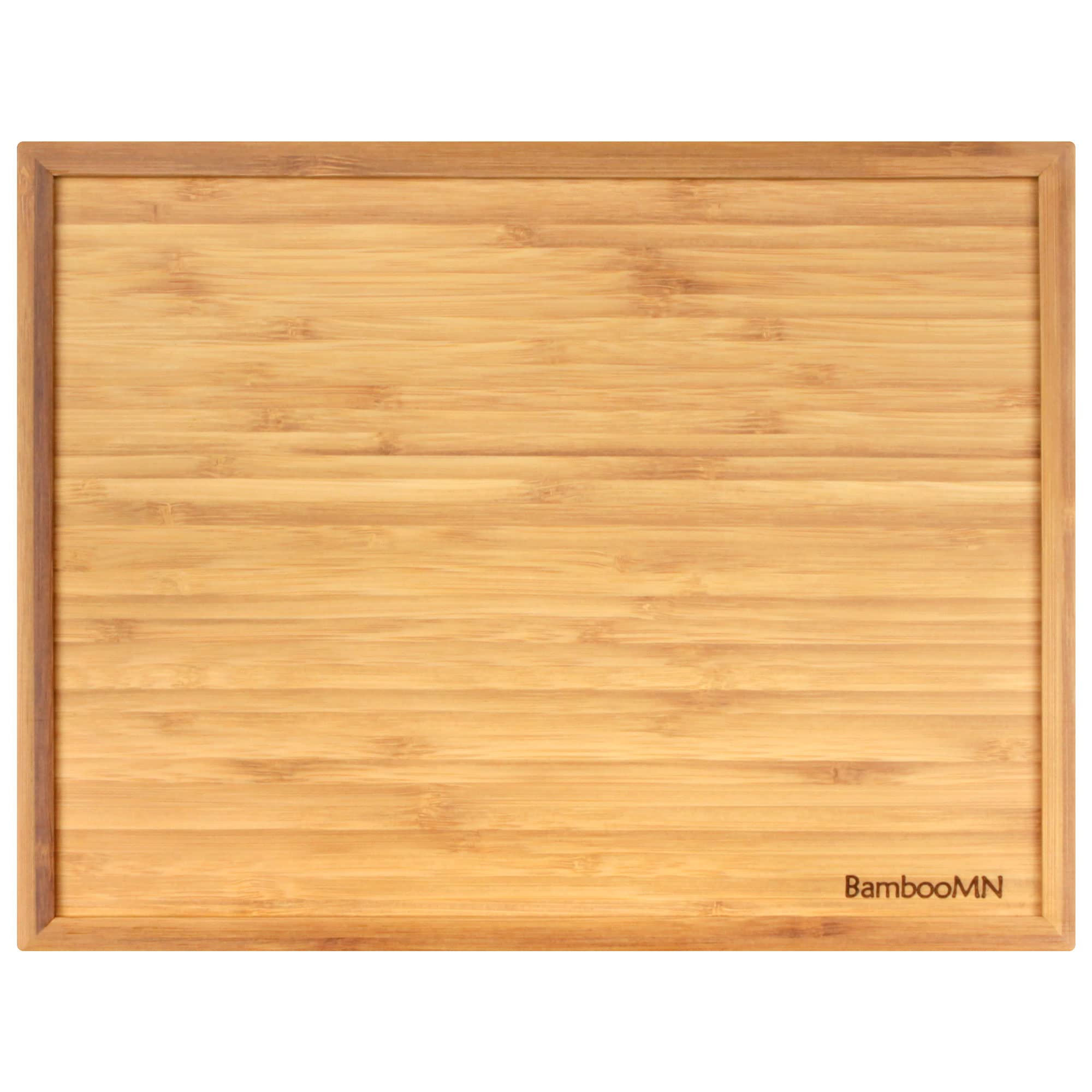 Bamboomn Organic Bamboo Serving Tray, Vanity, Tea Serving, Appetizers, Snacks, Charcuterie Board, 11''X8.9''X0.6'' - 1 Tray
