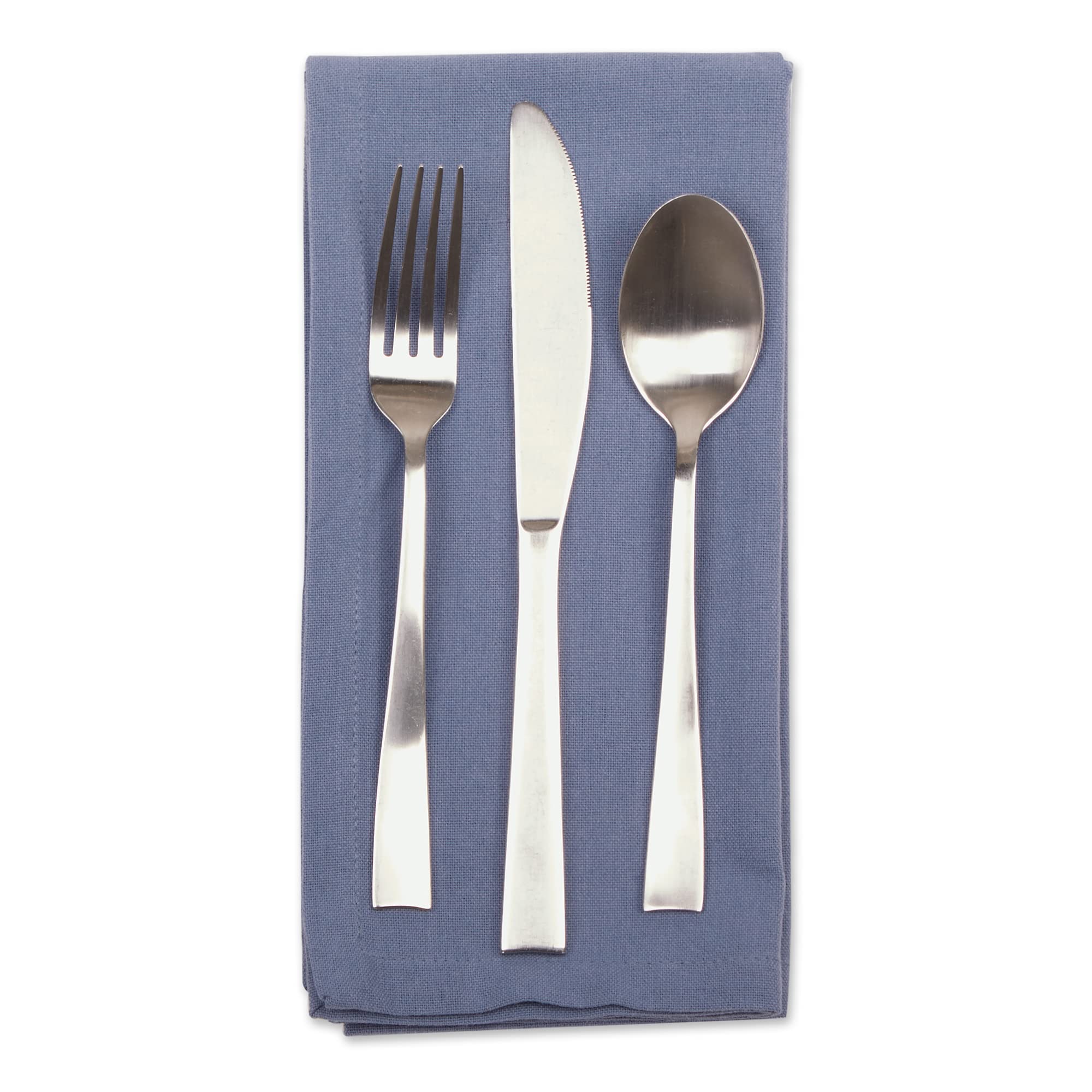 STONEWASH BLUE SOLID NAPKIN SET/6