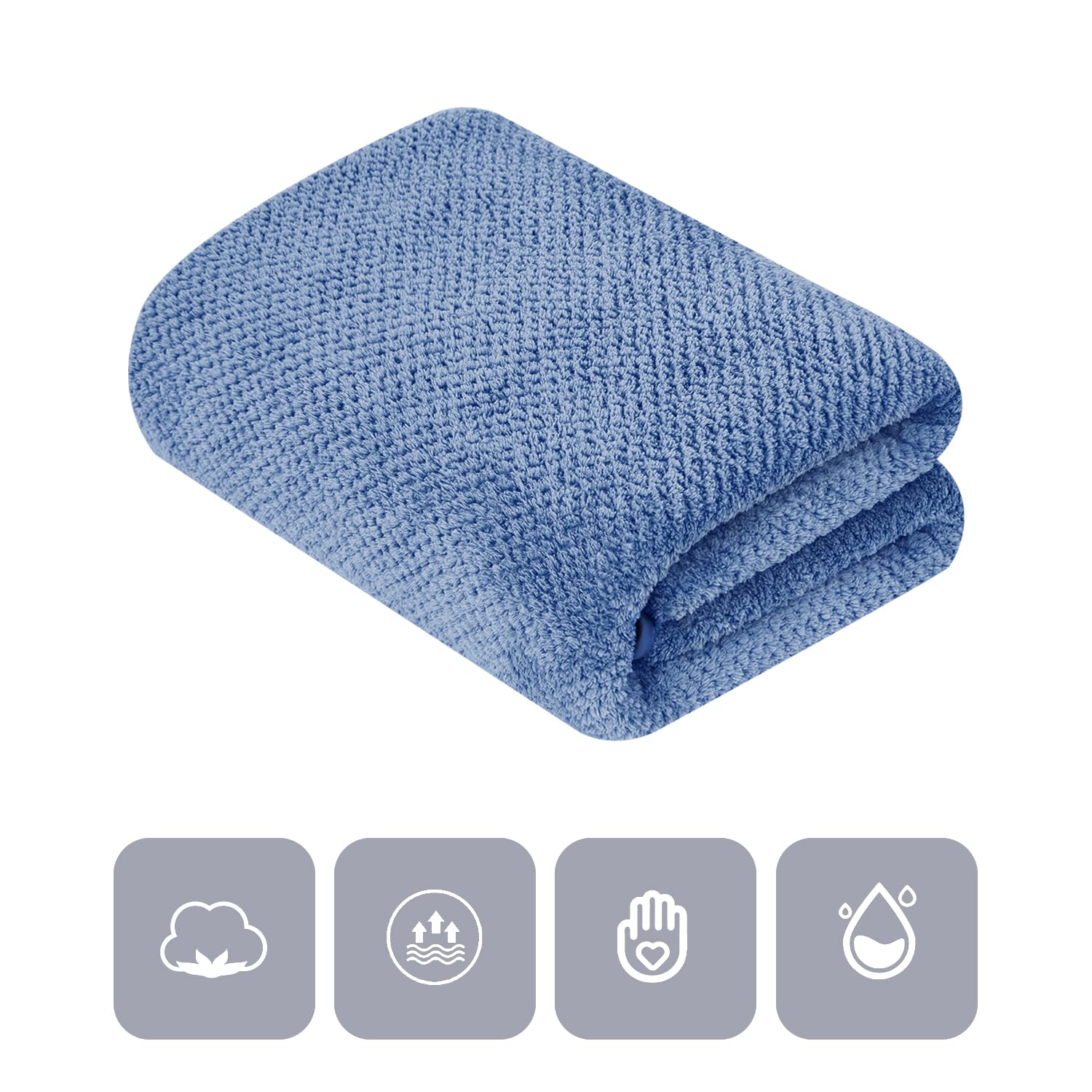 MaopaoBeauty 2 Pack Microfiber Hair Towel Wrap for Women Super Absorbent Quick Dry Hair Turban for Drying Curly, Long Thick Hair
