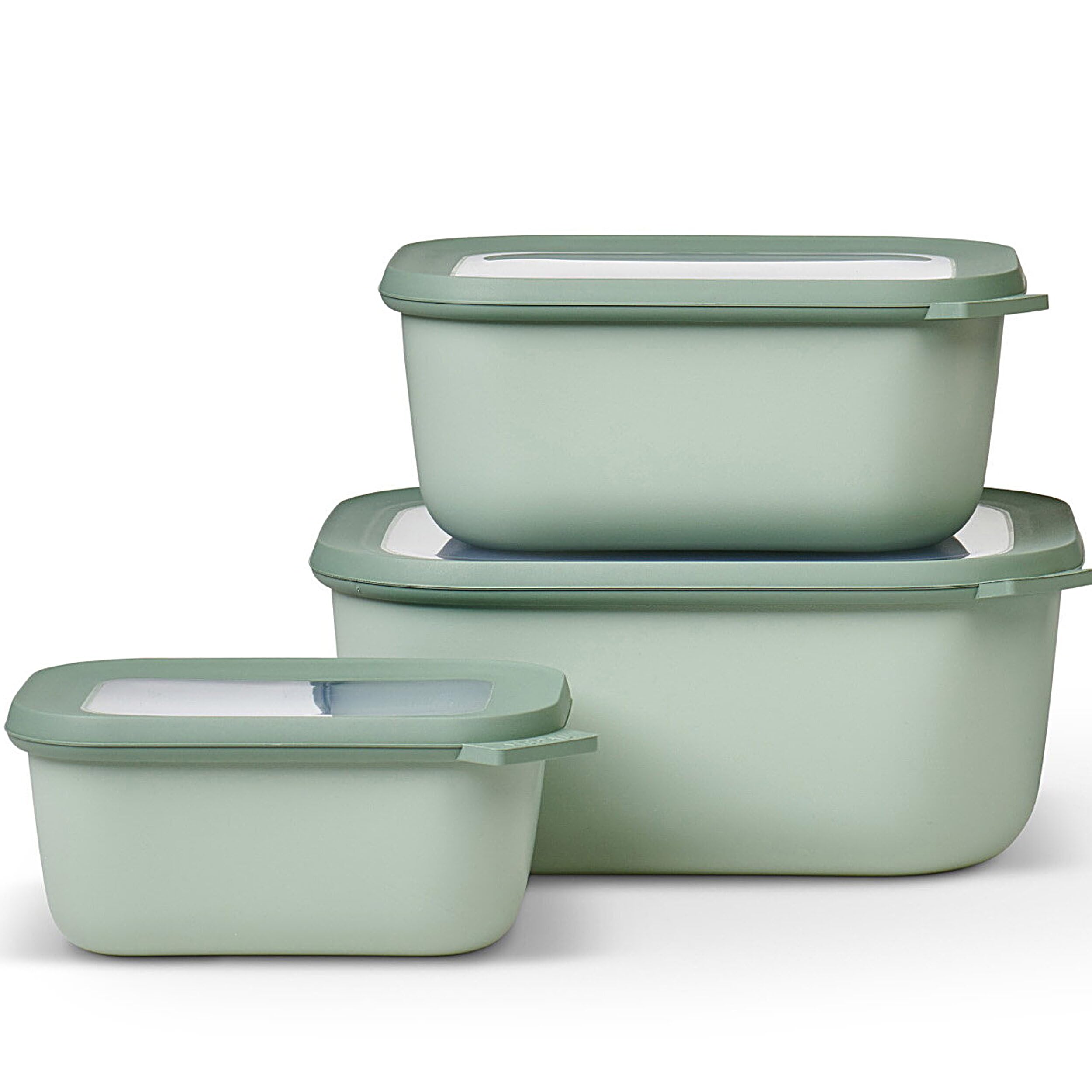 Mepal - Multi Bowl Cirqula 3-Piece Set - Food Storage Container with Lid - Suitable as Airtight Storage Box for Fridge & Freezer