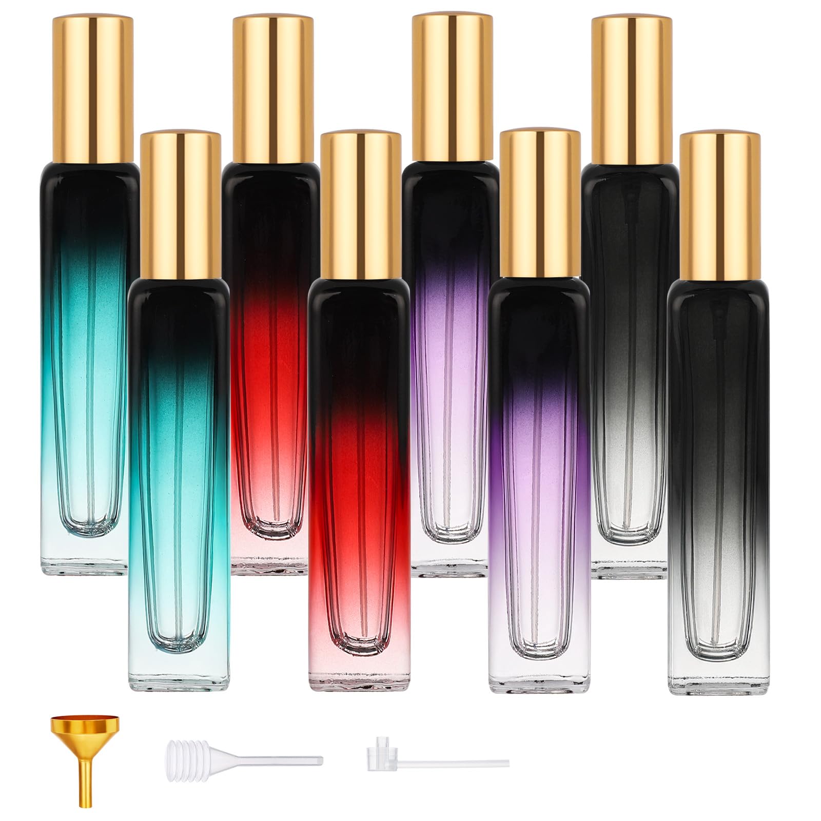Segbeauty 0.5Oz Travel Perfume Bottle Refillable, 8Pcs Perfume Glass Spray Bottles, 15Ml Mini Travel Atomizer Sprayer, Empty Pre