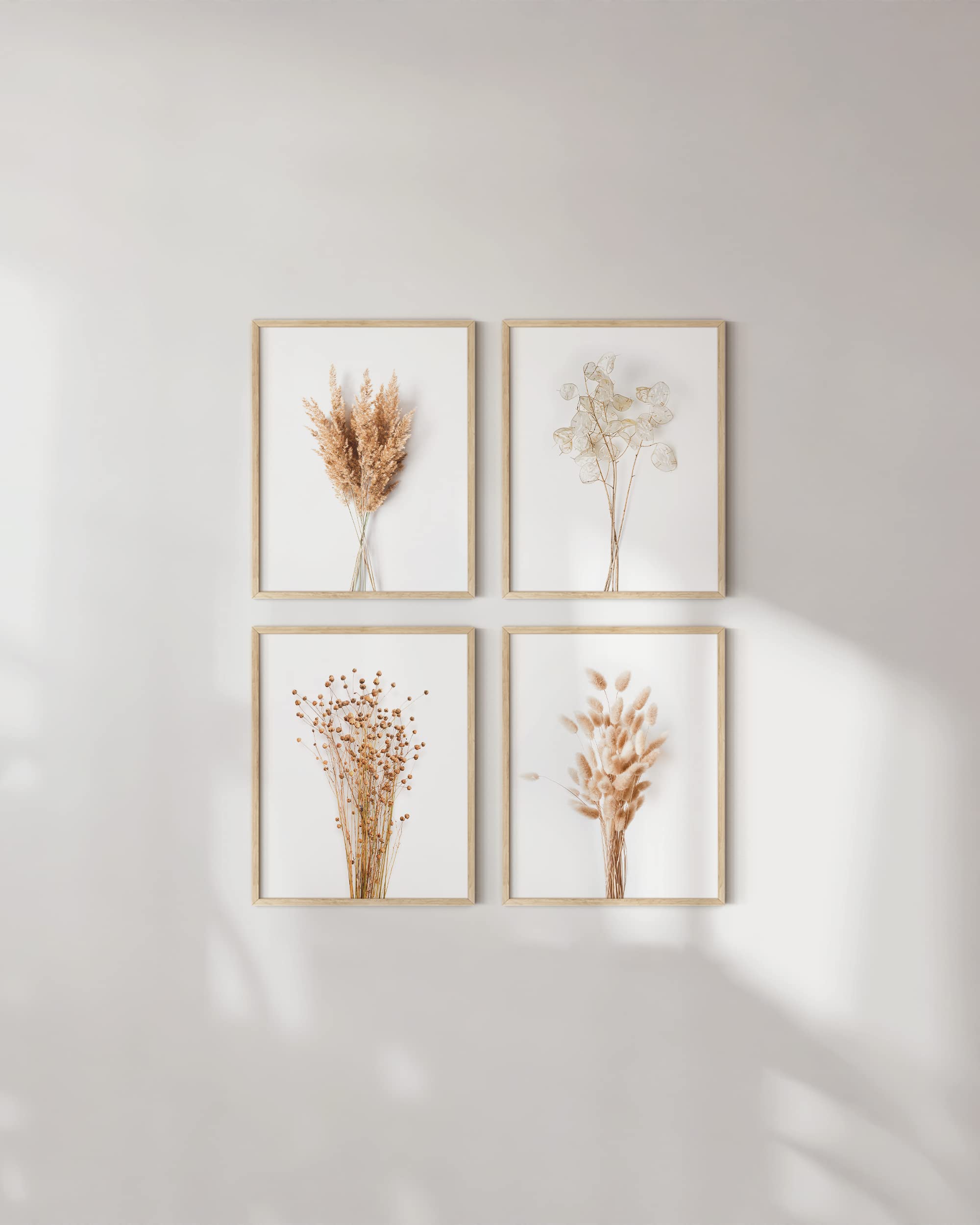 Haus And Hues Brown Plant Set Of 4-11X14