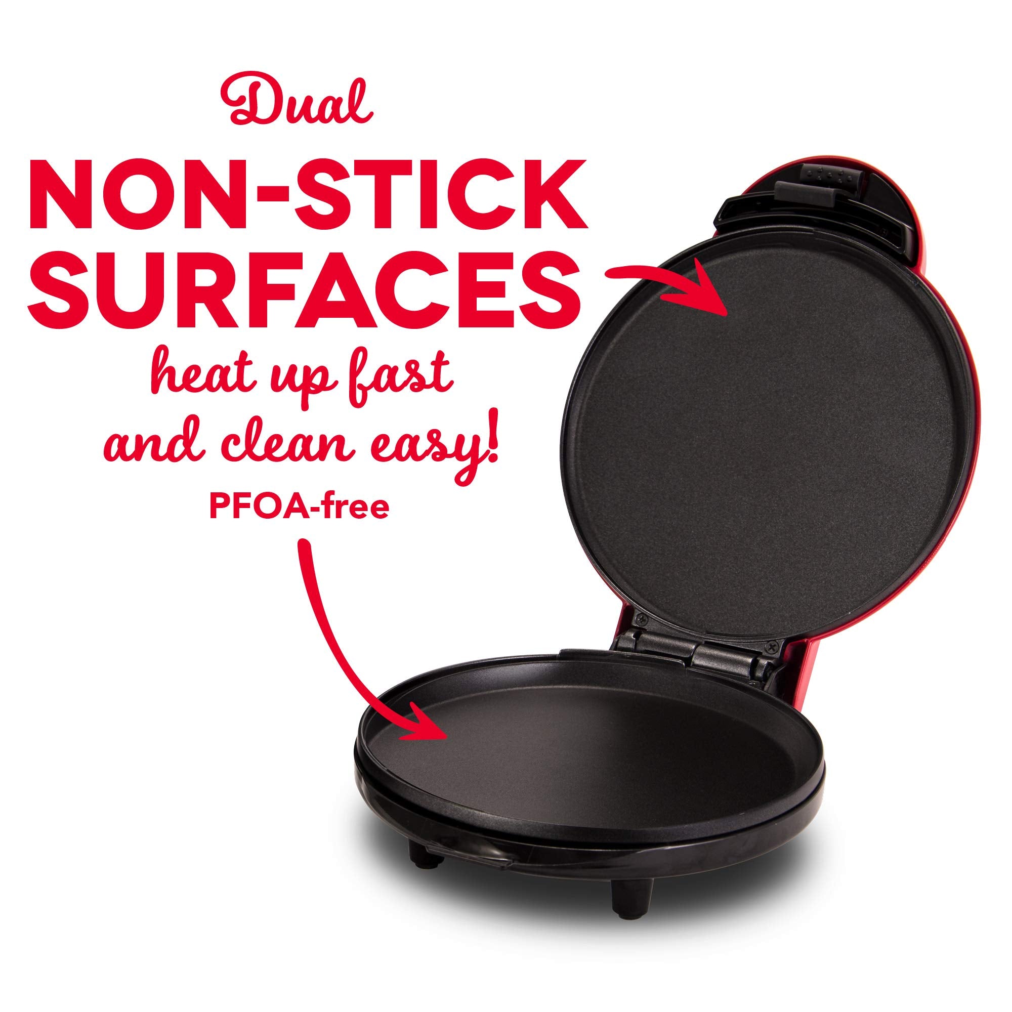 Dash 8    Express Electric Round Griddle For For Pancakes, Cookies, Burgers, Quesadillas, Eggs & Other On The Go Breakfast, Lunc