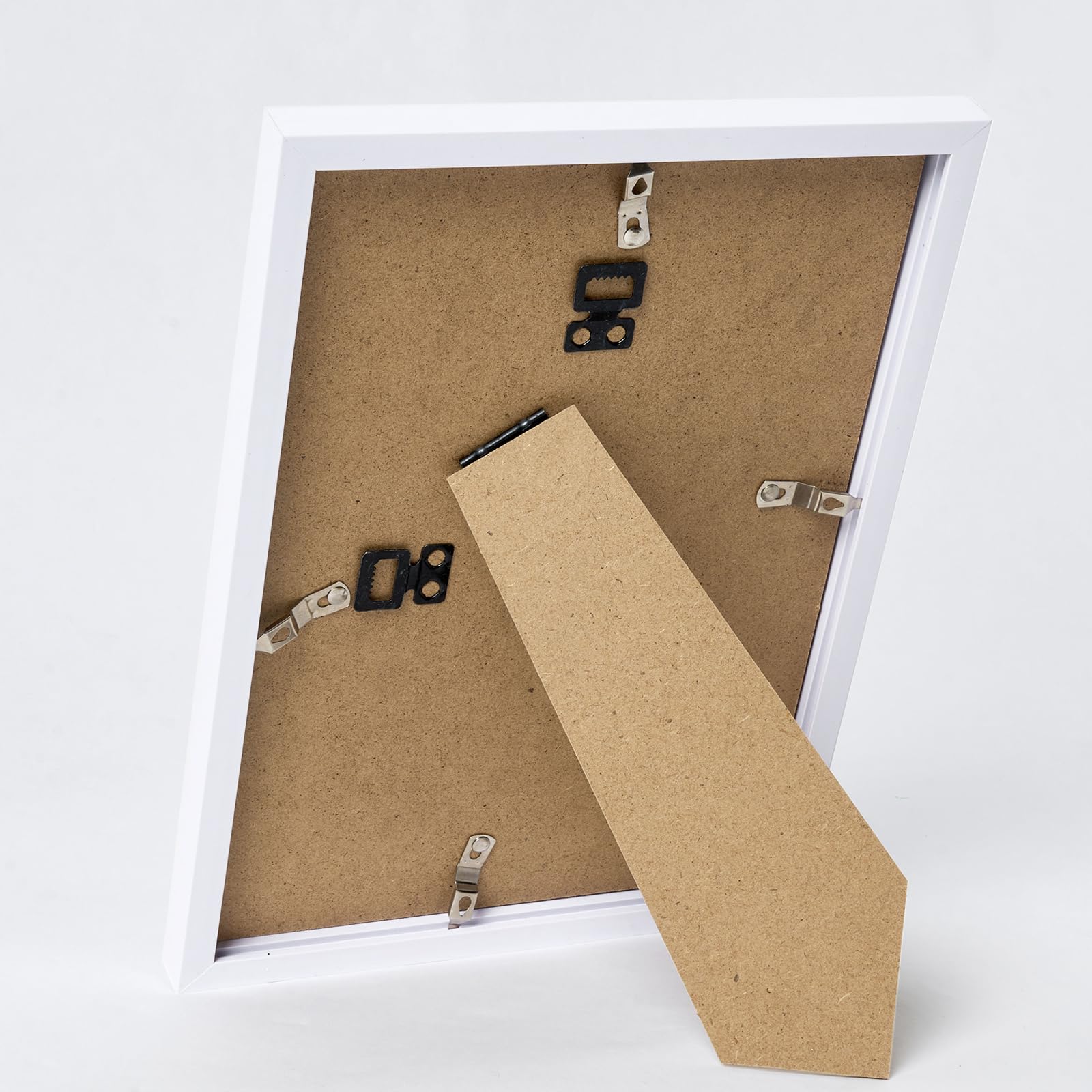 JCJMY 11x12 Picture Frame White for Wall Hanging or Tabletop, Wall Mounting Horizontally or Vertically, 11 x 12 Wall Gallery Pos