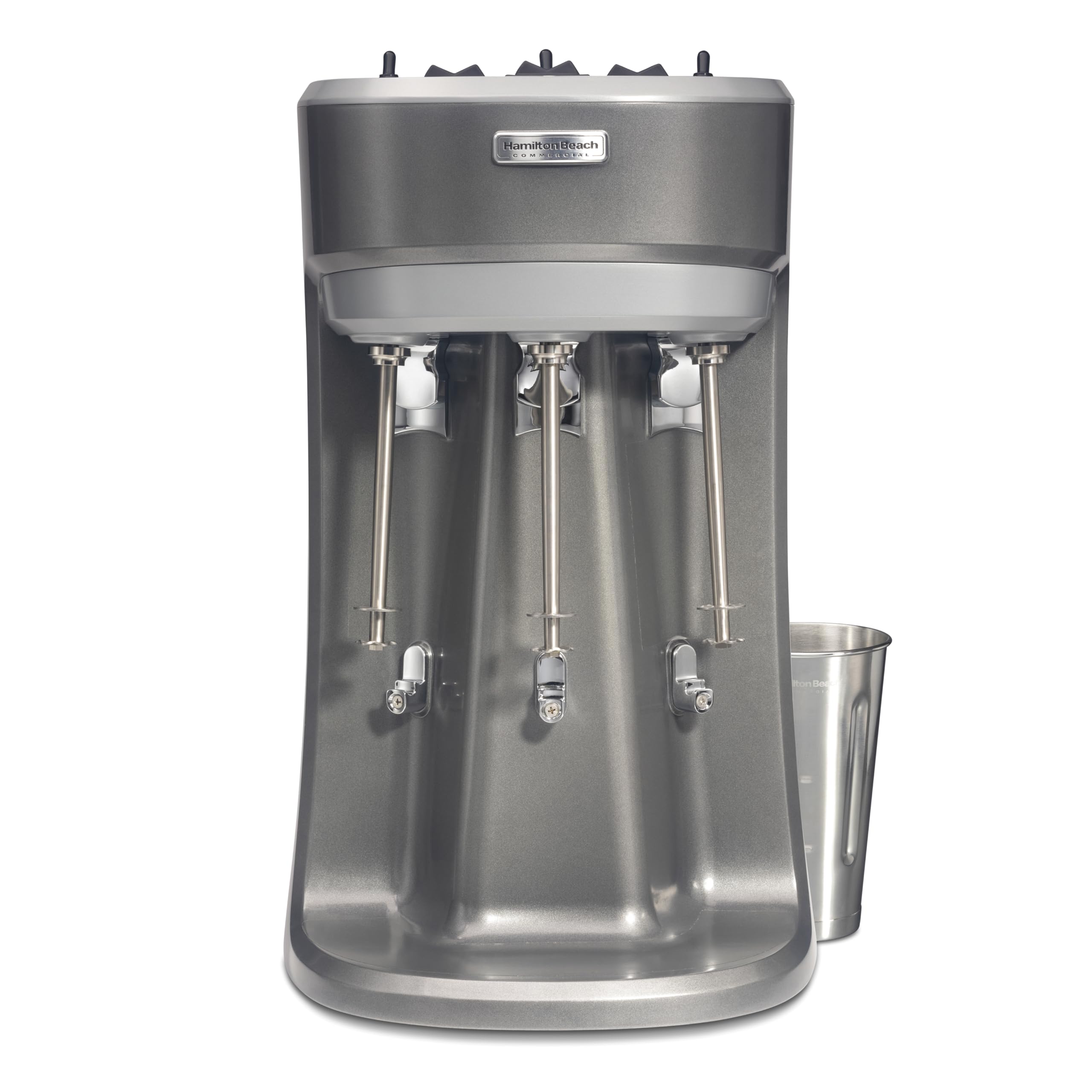 Hamilton Beach Hmd400 120V Triple Spindle Commercial Drink Mixer, Grey