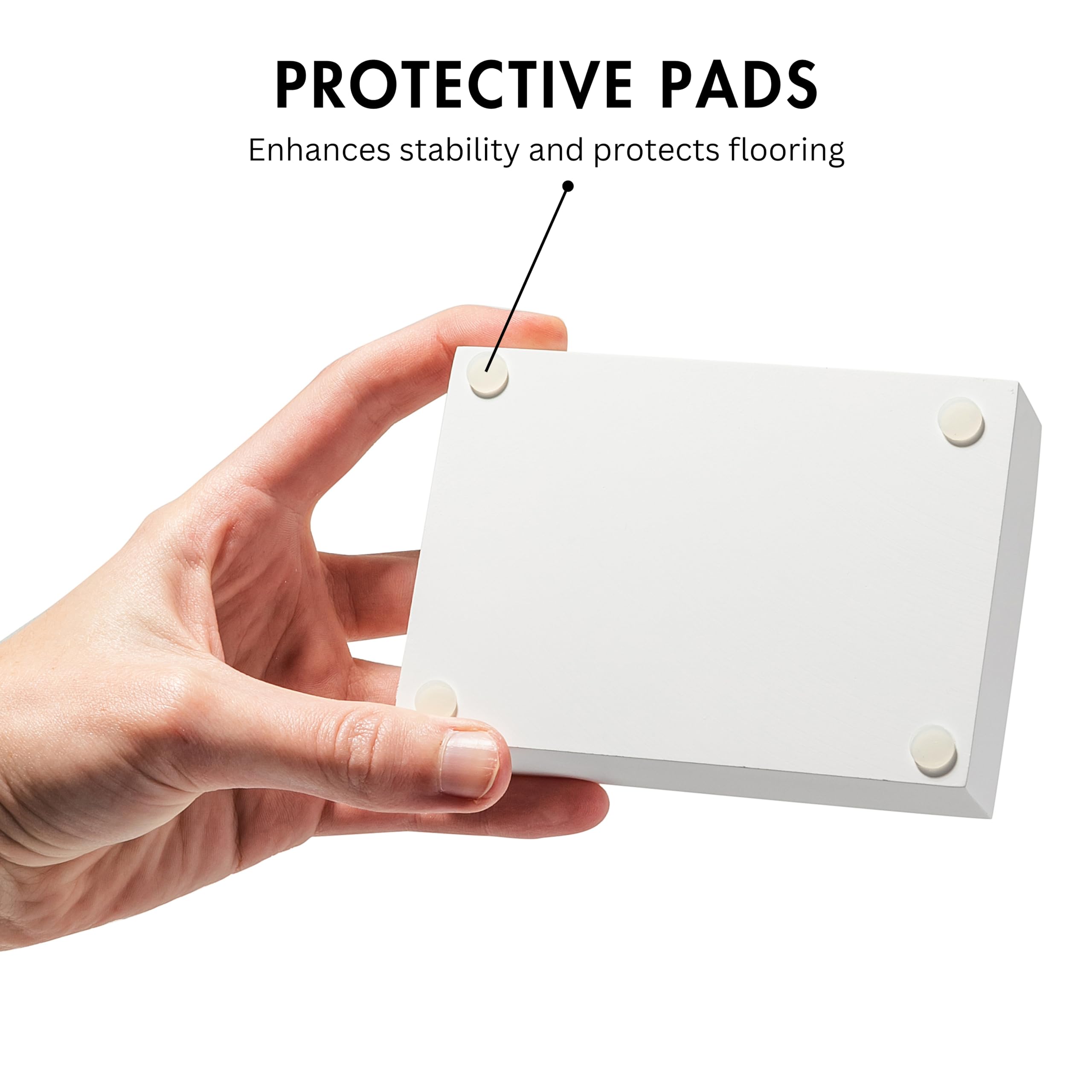 Yew Design - Matte White Square Soap Dish for Bathrooms and Kitchens