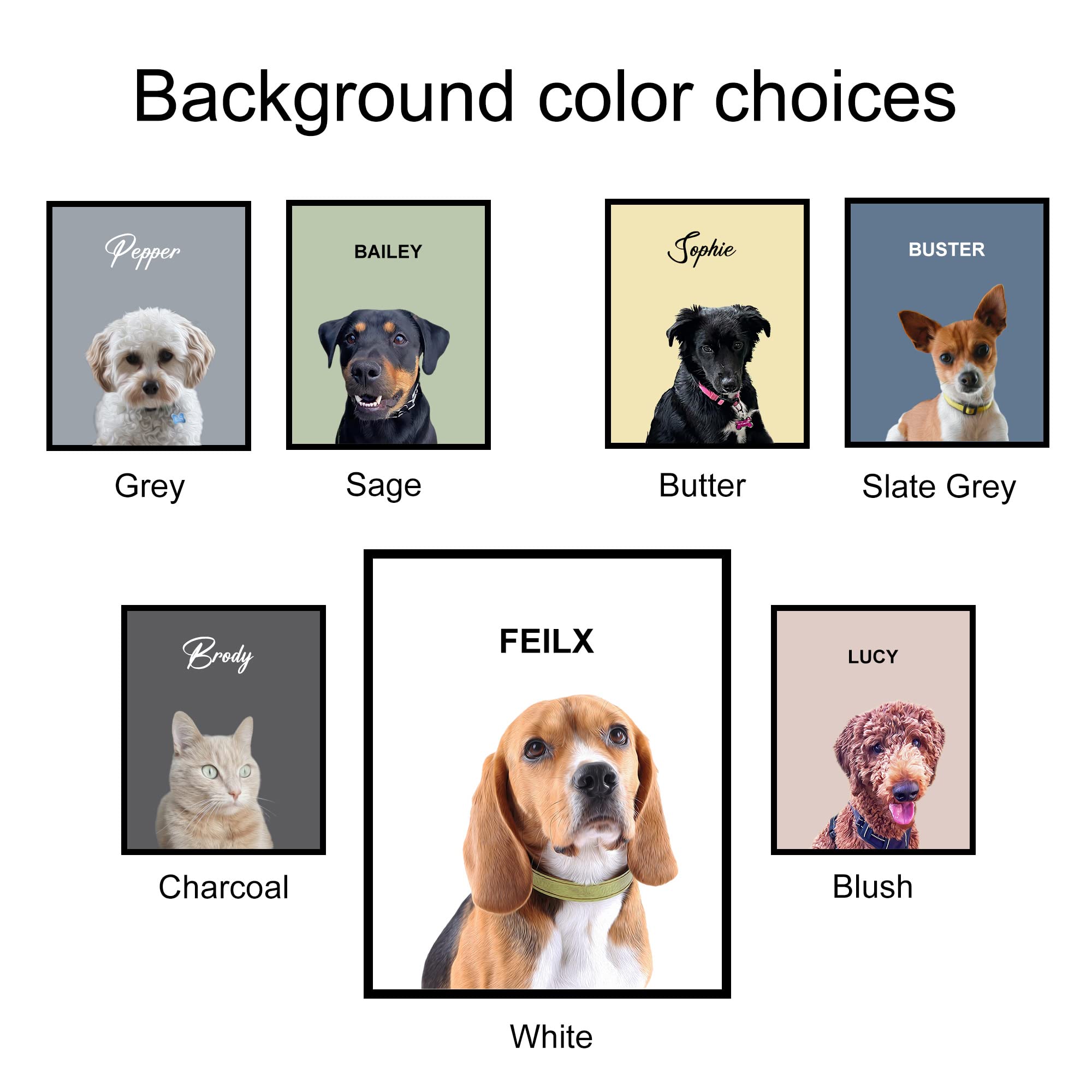 Texture Of Dreams Custom Pet Portrait Canvas Wall Art With Your Photo And Pet Lovely Name For Home D  Cor, Personalized Framed D