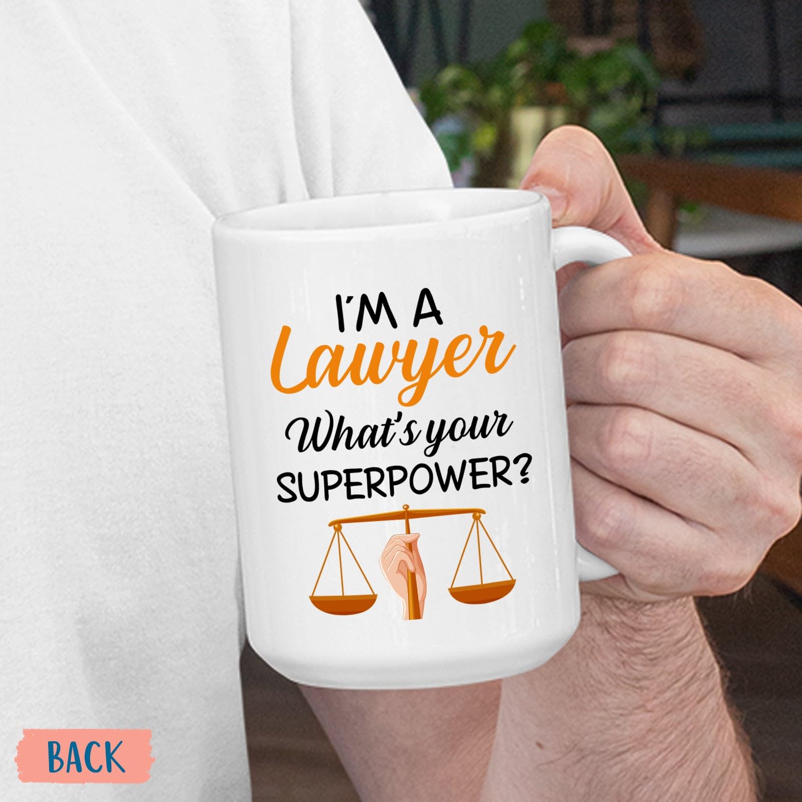 BixDori Customized Lawyer Name Mug, I'm A Lawyer Mug, Solicitor Coffee Cups, Personalized Attorney Ceramic Mug Gifts, Scales Of