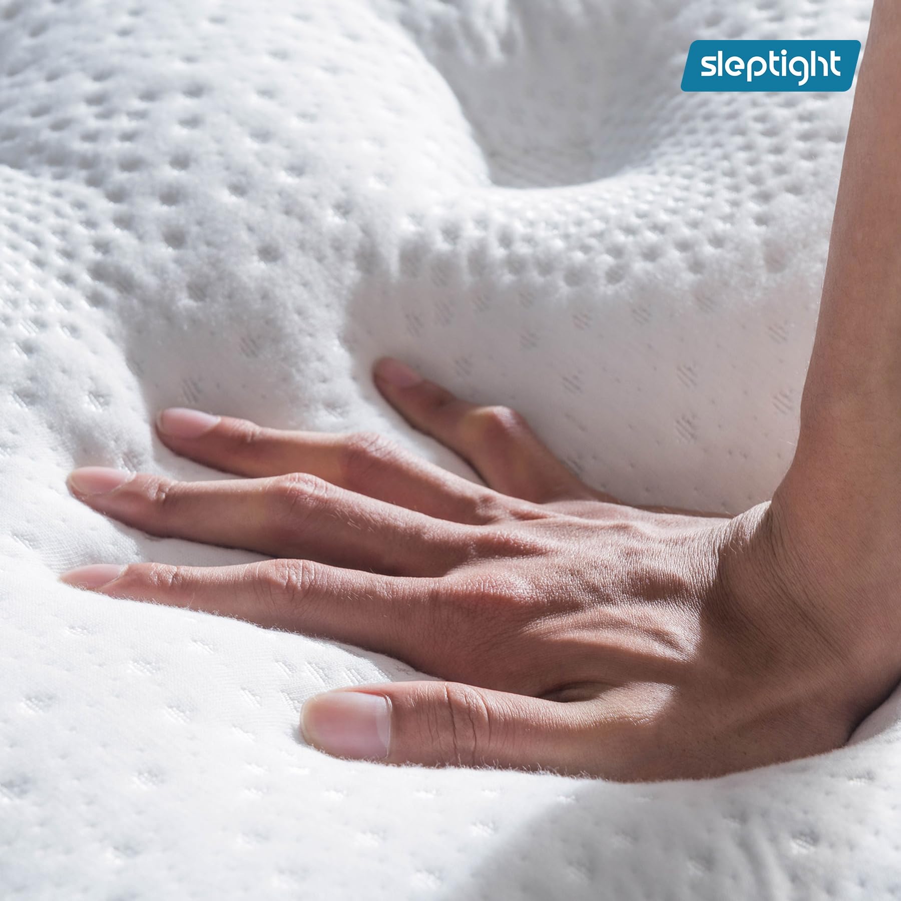 Sleptight Short Queen Mattress, 12 Inches Pillow Top Hybrid Rv Mattress In A Bag, Pocket Spring Mattress For Medium Firm Pressur