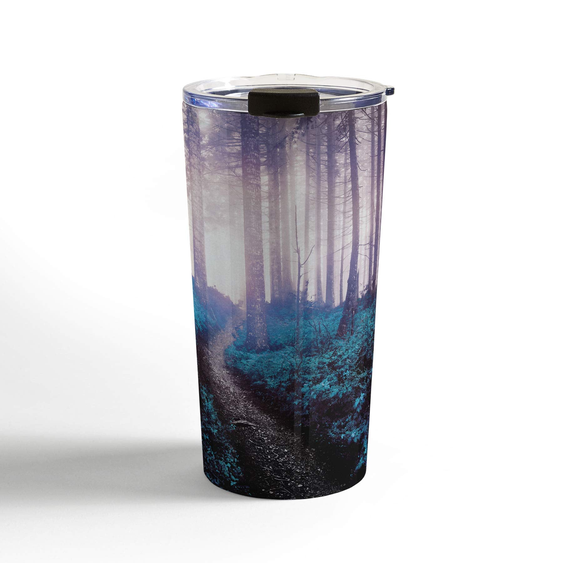 Society6 Nature Magik Turquoise Forest Adventure Travel Mug, 20Oz, Green