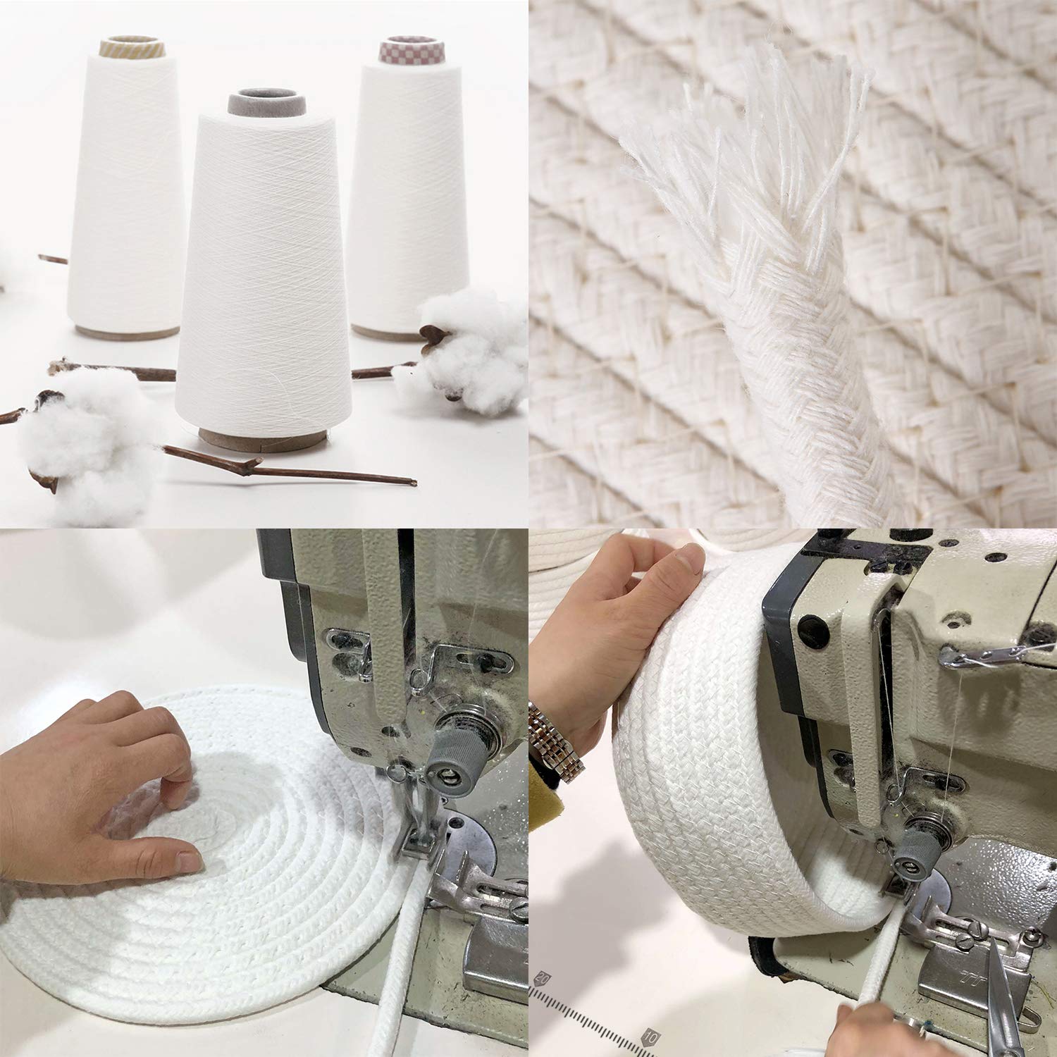 Sea Team Round Cotton Rope Storage Basket with Lid, Halloween Pumpkin Woven Storage Bin, Pot, Caddy, Organizer, Container for Sn