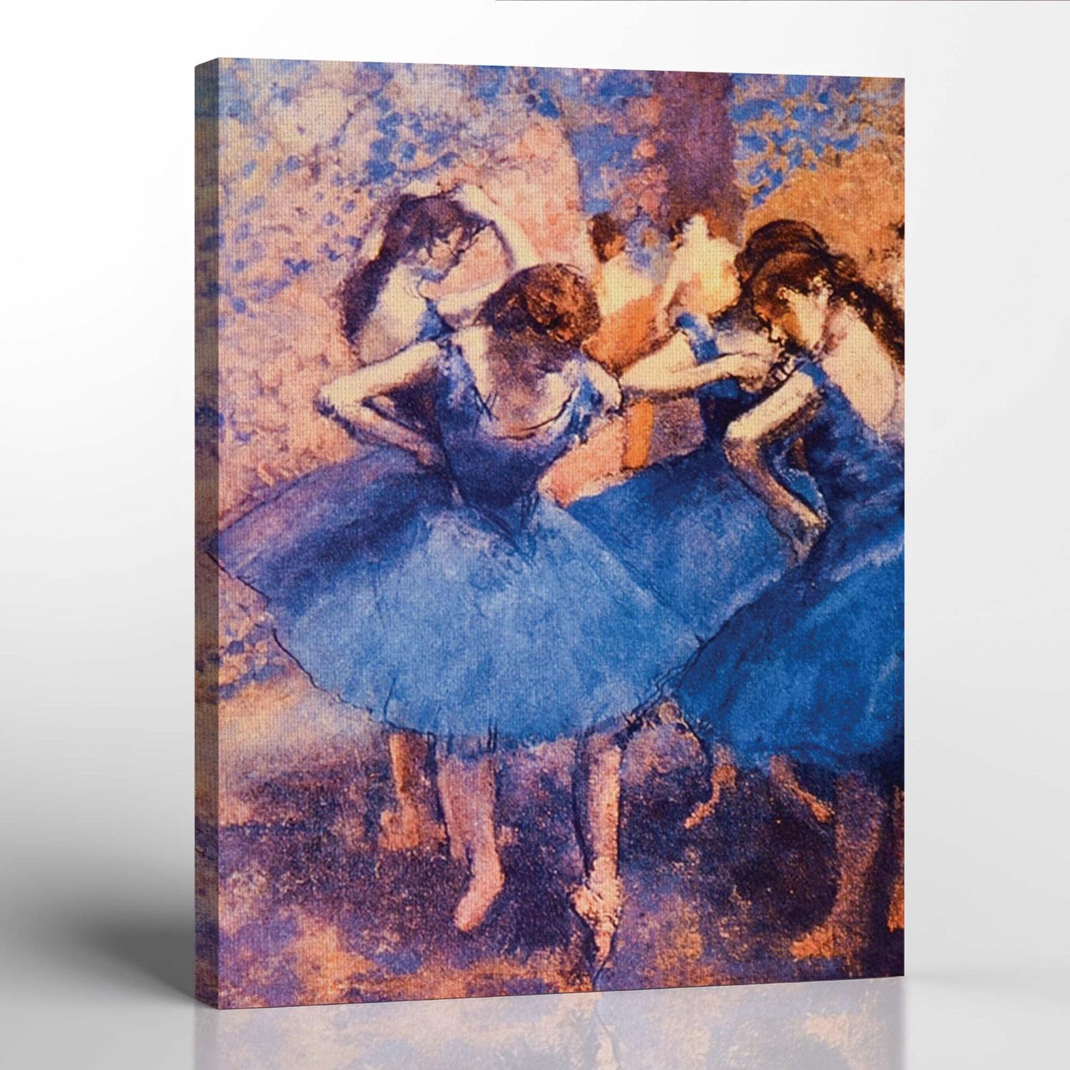 Ballerina Wall Art, Dance Wall Art, Dancers In Blue Canvas Print By Degas, Degas Wall Art, Women Wall Art Canvas, Ready To Hang 