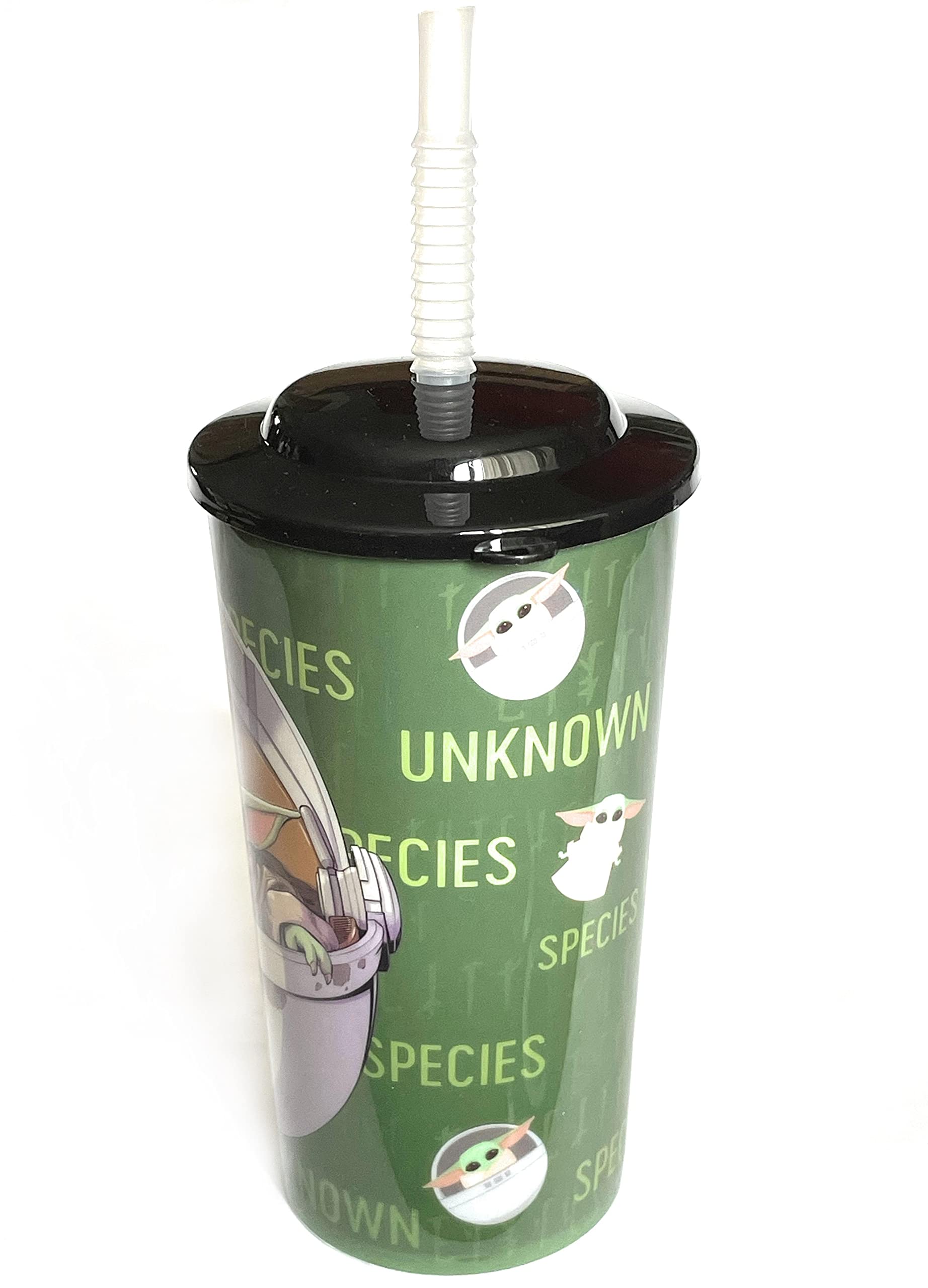 Funky Star Wars The Child Baby Yoda 16 oz. Sports Tumbler with Lid and Straw