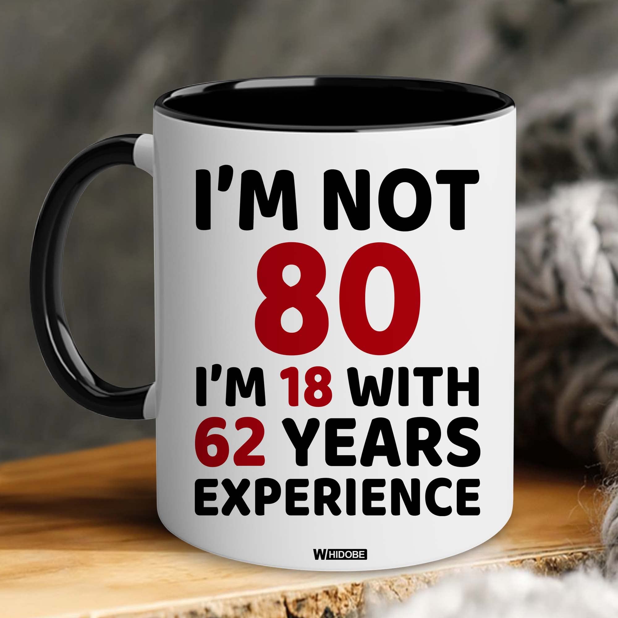 Whidobe 80Th Birthday Gifts For Women, Men, Dad, Mom - 1944 Birthday Gifts For Women, 80 Years Old Birthday Gifts Coffee Mug For