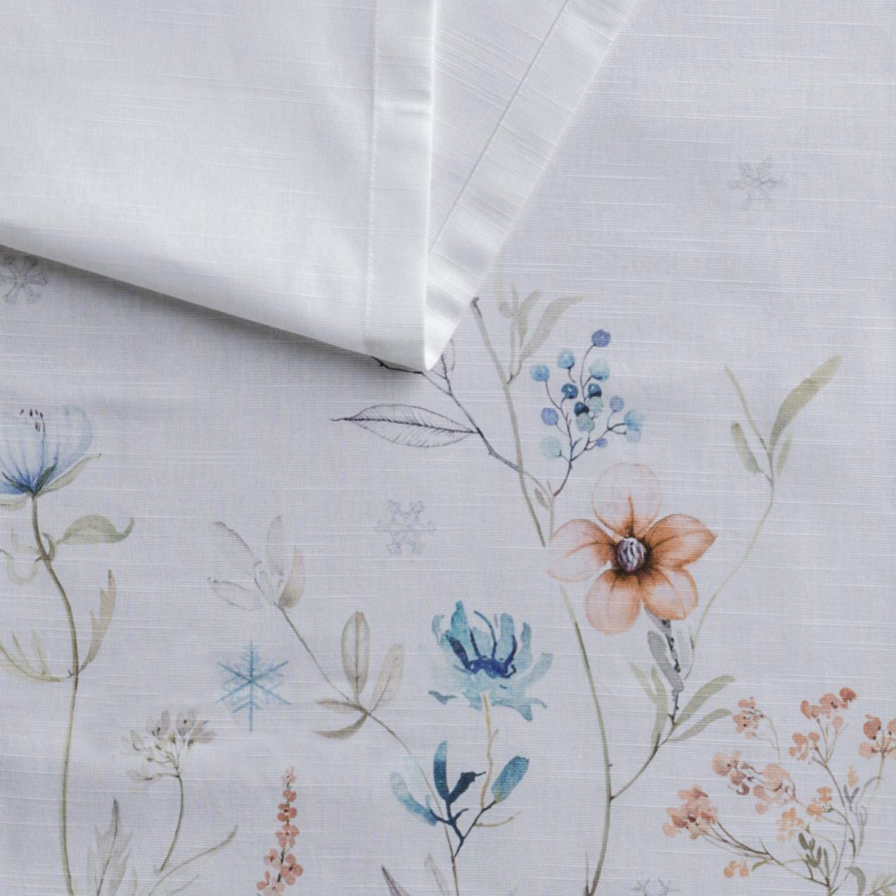 Maison D' Hermine Table Runner 100% Cotton 14.50Inch X 72Inch Decorative Table Runners, Dining, Kitchen, Parties & Camping, Ice