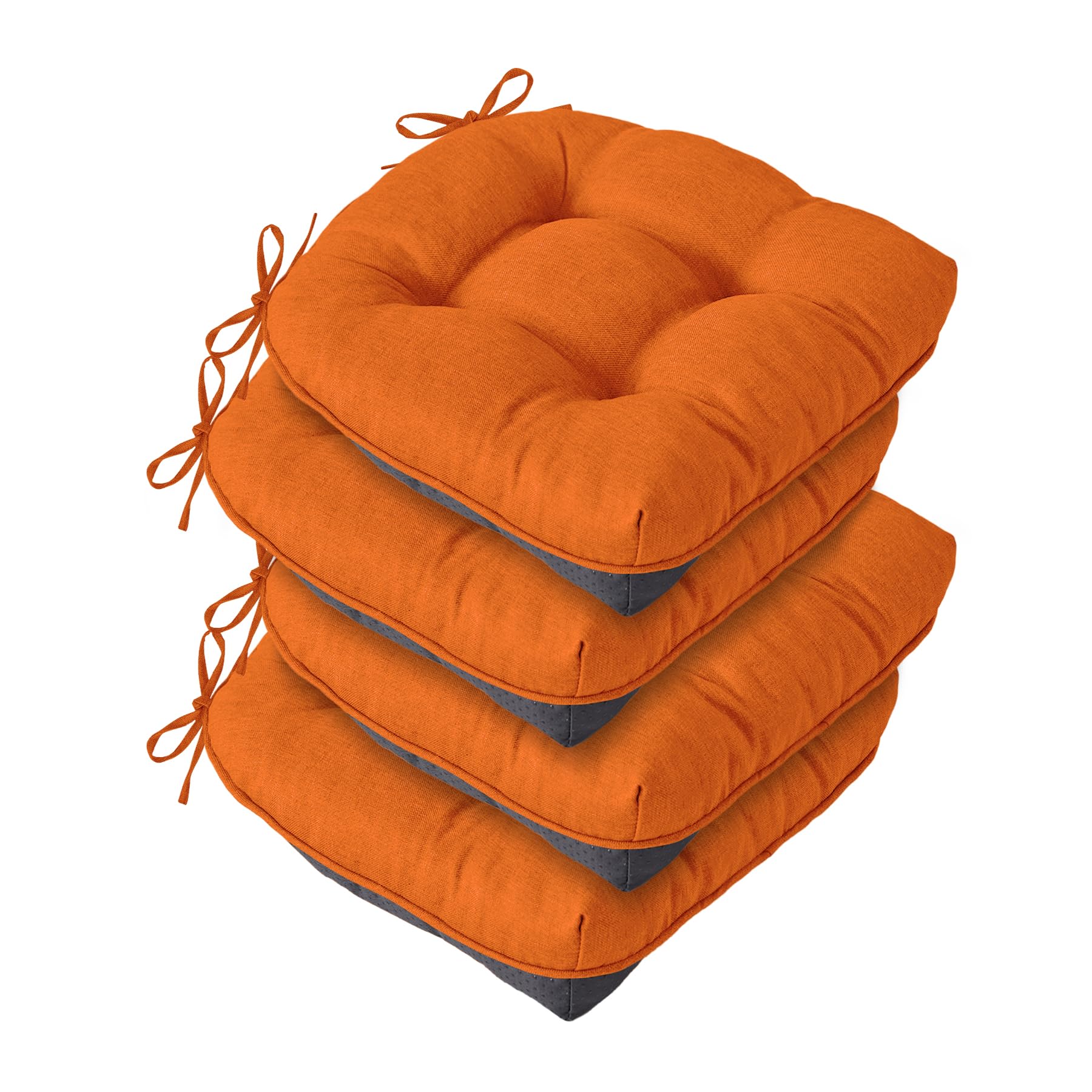 IASEAHK Chair Cushions for Dining Chairs, Seat Cushions for Kitchen Chairs, Indoor Seat Cushions with Ties, Tufted Foam Chair Pa