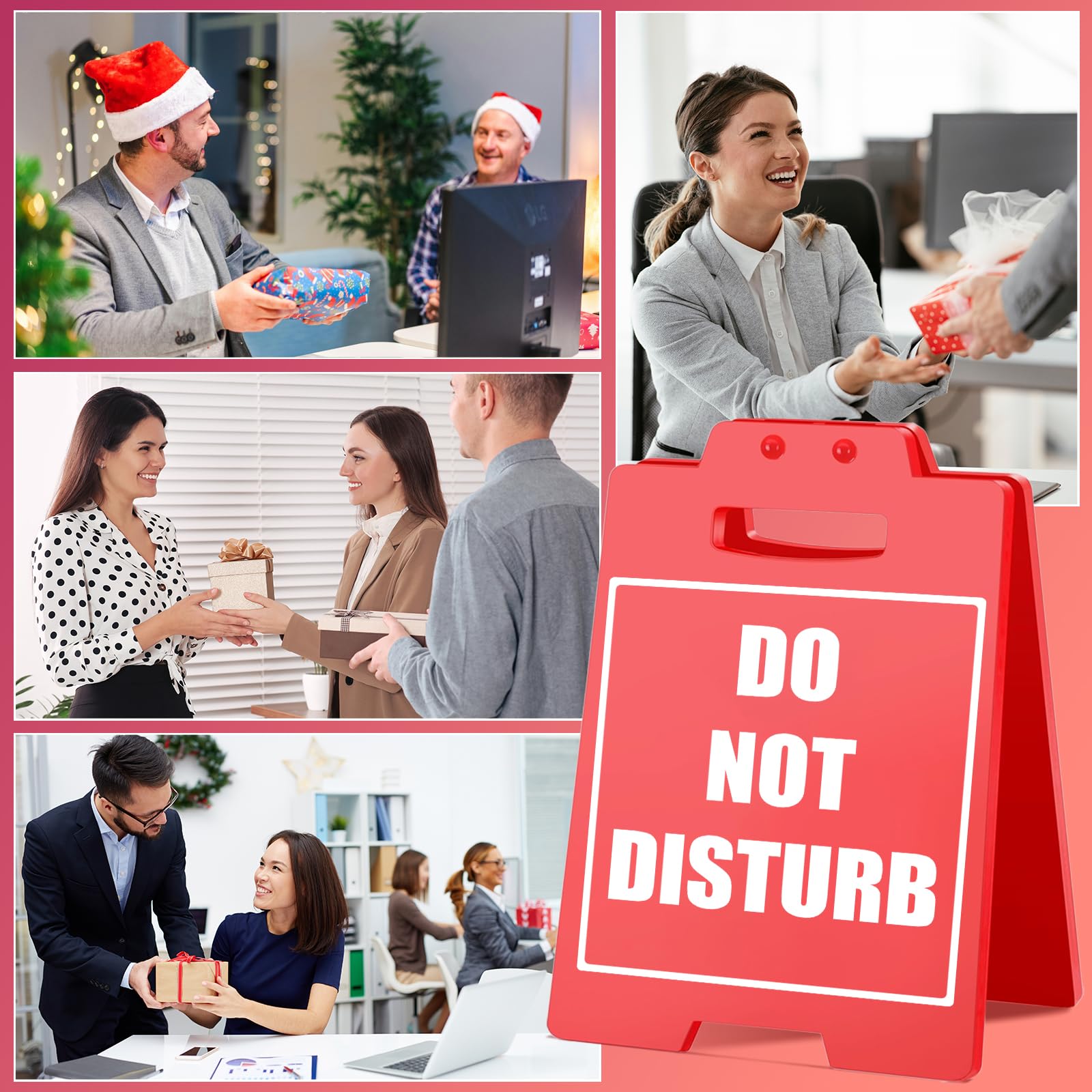 Office Desk Sign | 'Do Not Disturb' & 'Good to Interact' | Funny Desk Accessories | Cubicle Decor | Ideal for Home Office or Wor