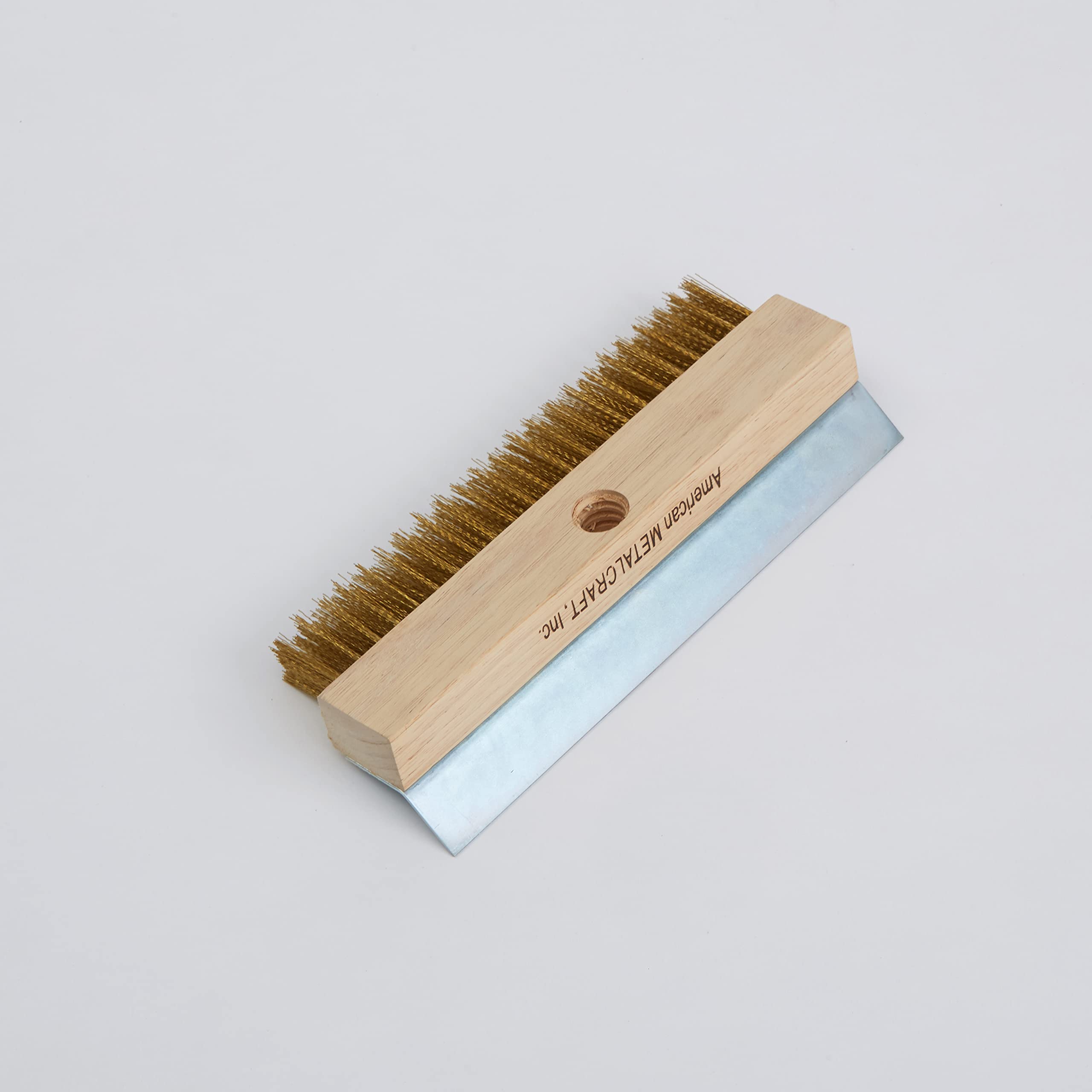 American Metalcraft, Inc. American Metalcraft 1597 Wood Handle Oven Brush, Aluminum-Threaded Tip, 40-Inch Handle, Brown