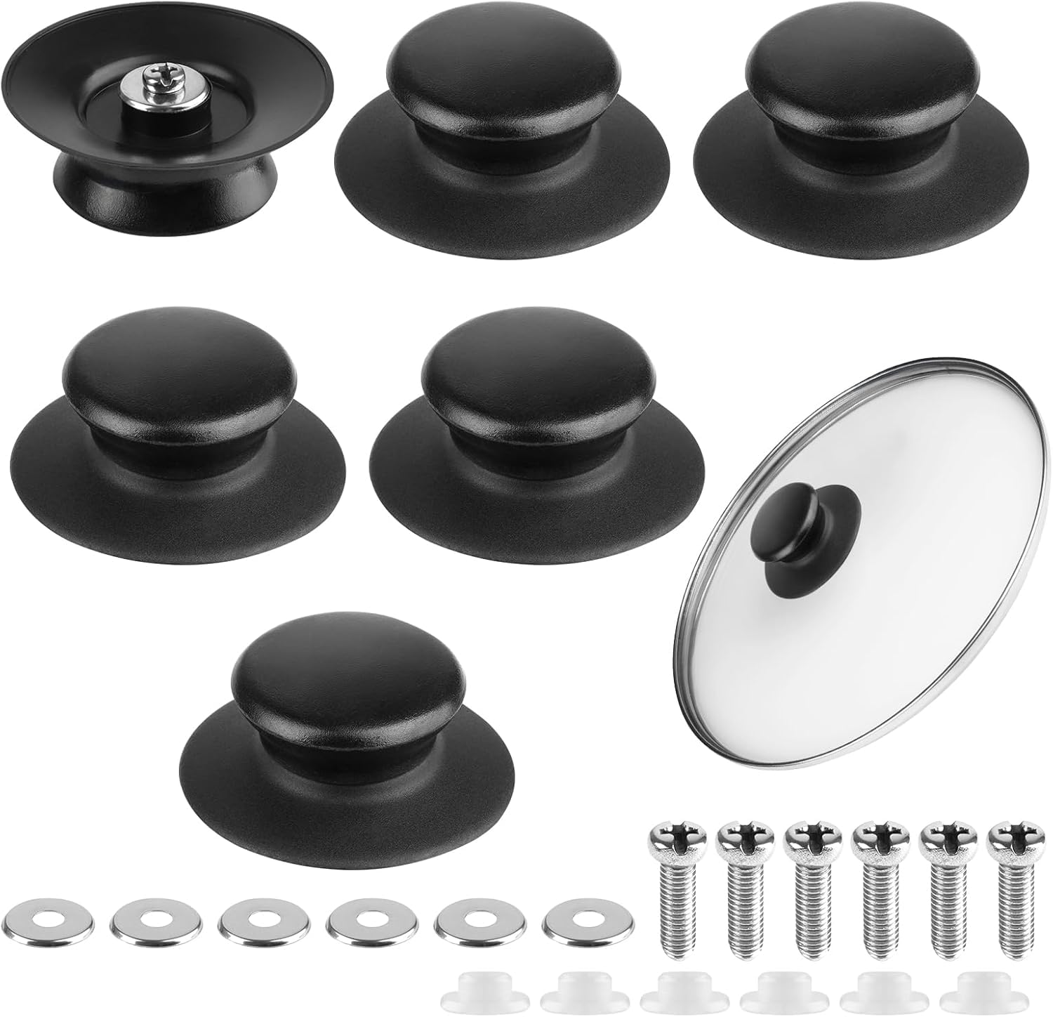 Olrada Pot Lid Handle Universal Cookware Lid Knob/Pot Lid Knob For Kitche | 6Pcs