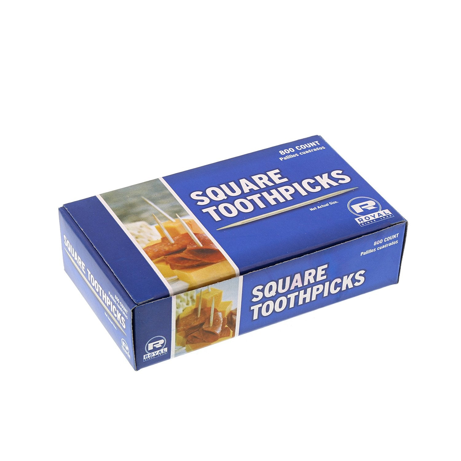 Royal Square Toothpicks, Case Of 19,200