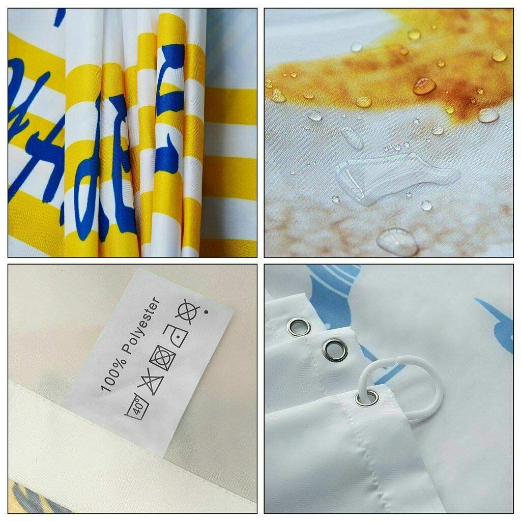 Pocablife Crab Shower Curtain, 3D Crab, Crab Pliers Waterproof Shower Curtain 12 Hooks Custom Decorative Bath Curtain Modern Bat