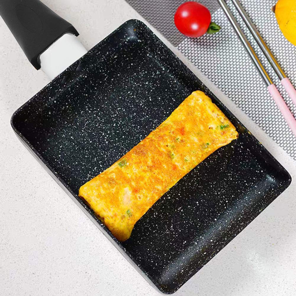 Tamagoyaki Pan, Japanese Omelette Pan, Rectangular Non-Stick Mini Frying Cooker With Anti Scalding Handle, Omelette Pan Egg Pan