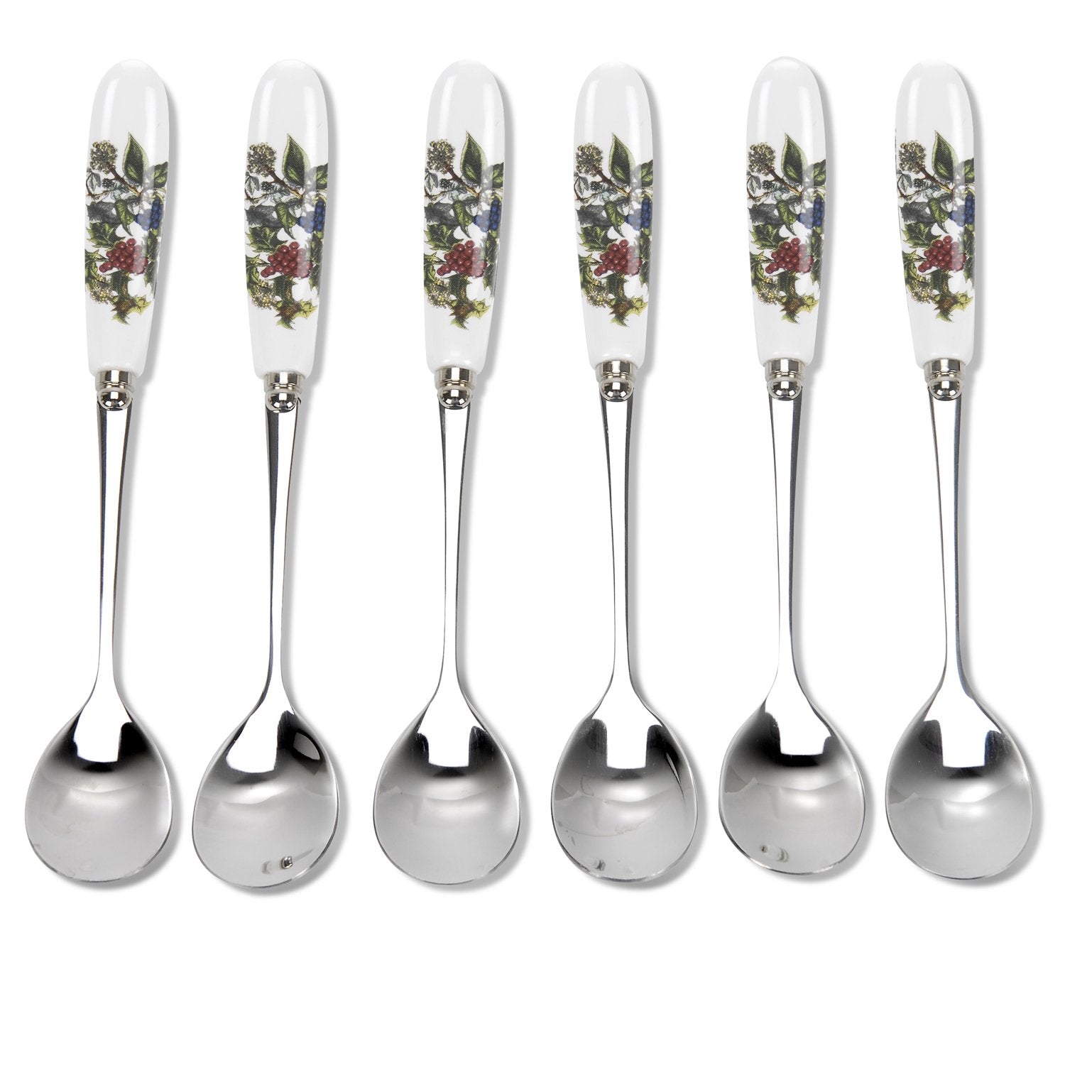 Portmeirion Home & Gifts Tea Spoons S/6, 16 X 1.5 X 1 Cm, Multi-Colour