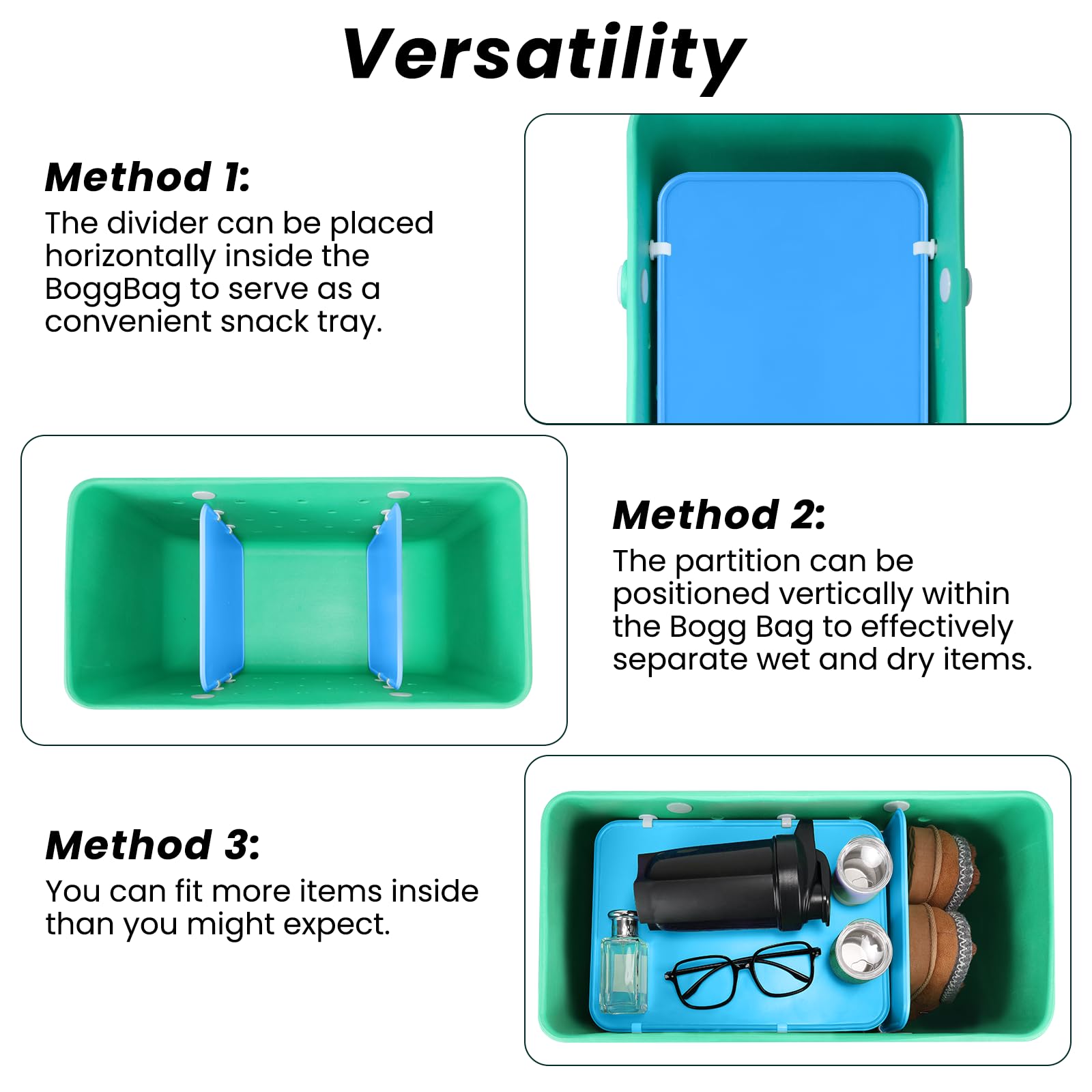 Lbf 2Pcs Divider Tray Compatible With Bogg Bag Divider For Xl Bogg Bag Accessories Inserts Bag Accessories Suitable For Bogg Bag