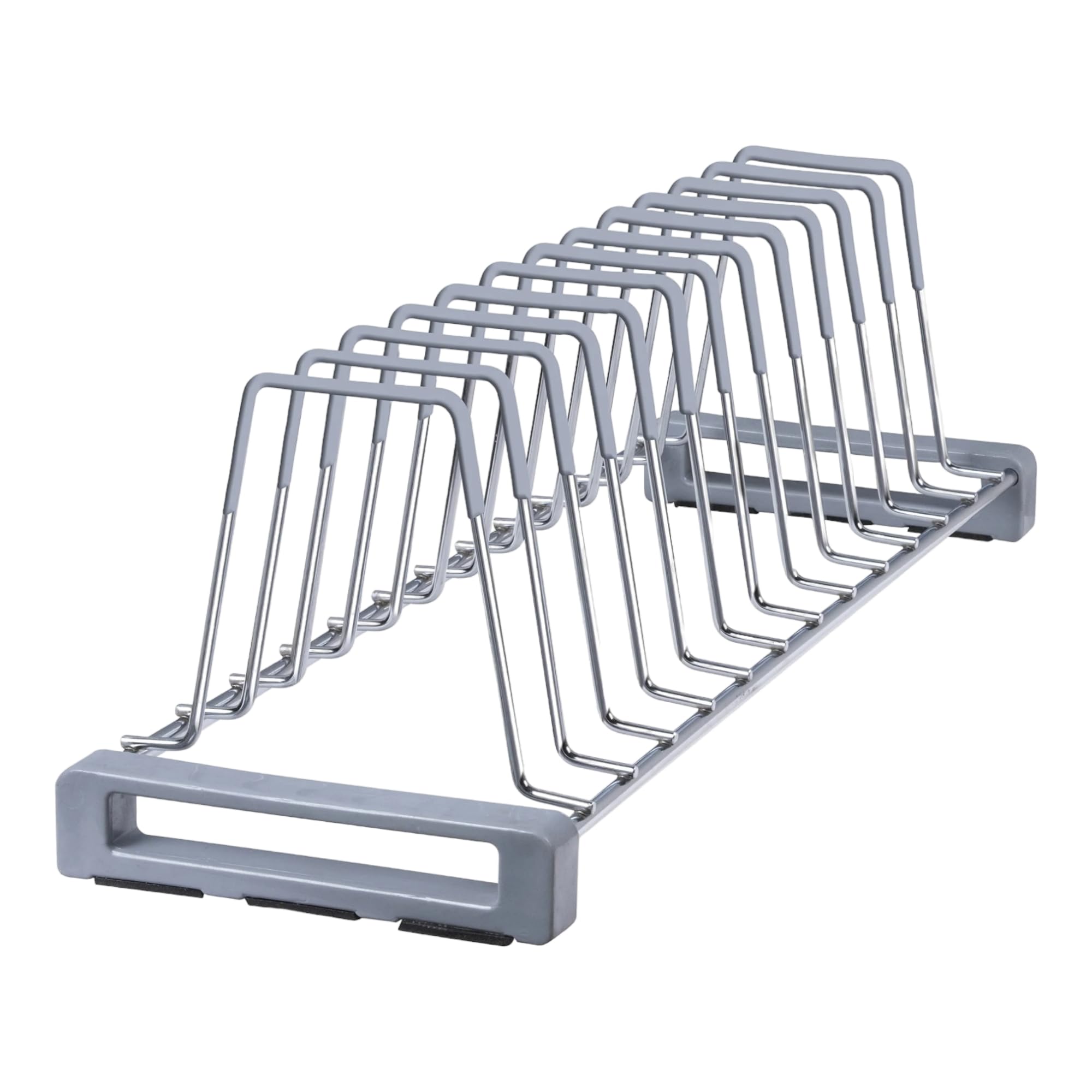 Mahro Stainless Steel Multipurpose Kitchen Plate Rack/Thali Rack/Dish Rack/Thali Stand/Dish Stand 10 Section