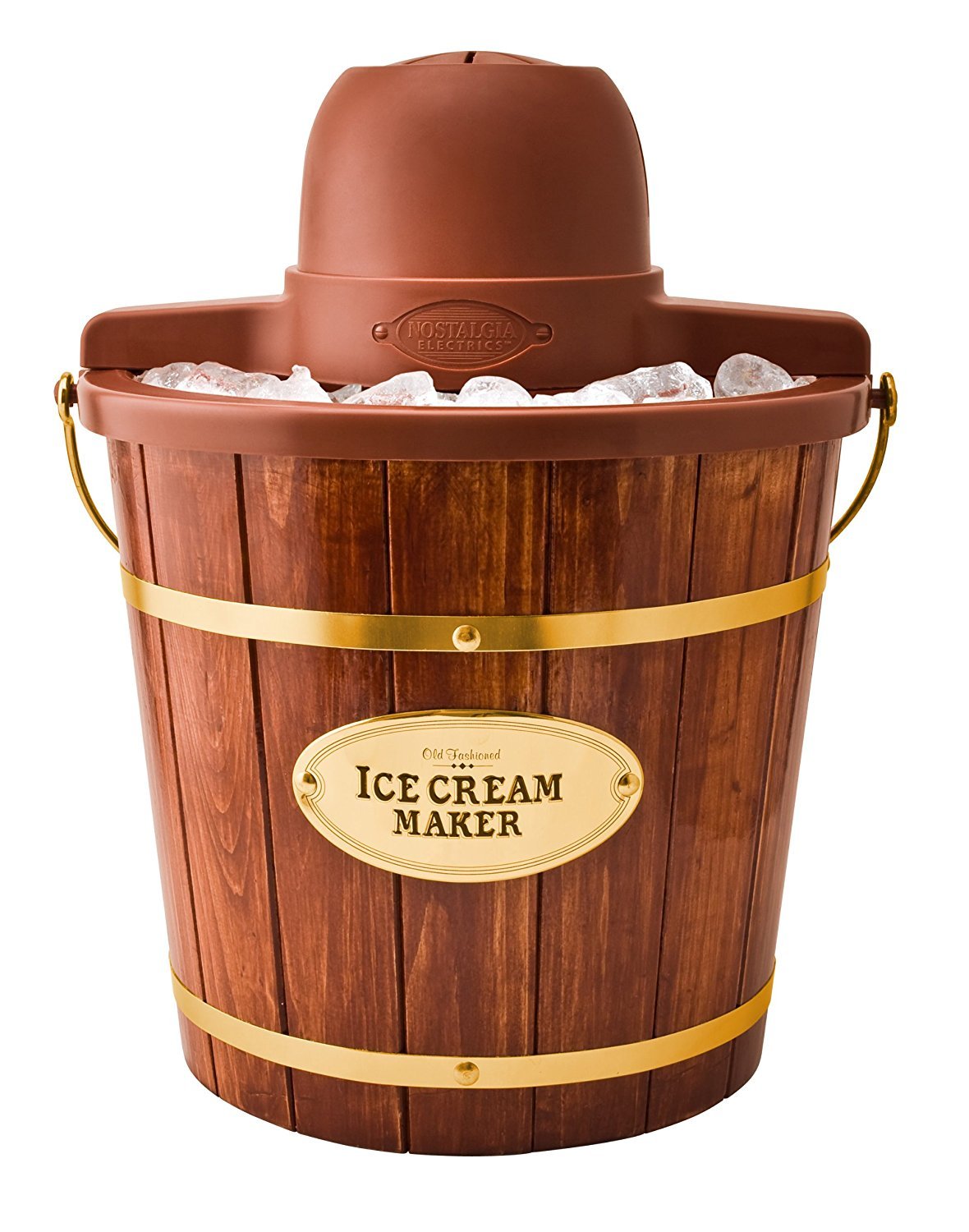 Nostalgia Electric Ice Cream Maker - Old Fashioned Soft Serve Ice Cream Machine Makes Frozen Yogurt or Gelato in Minutes - Fun K