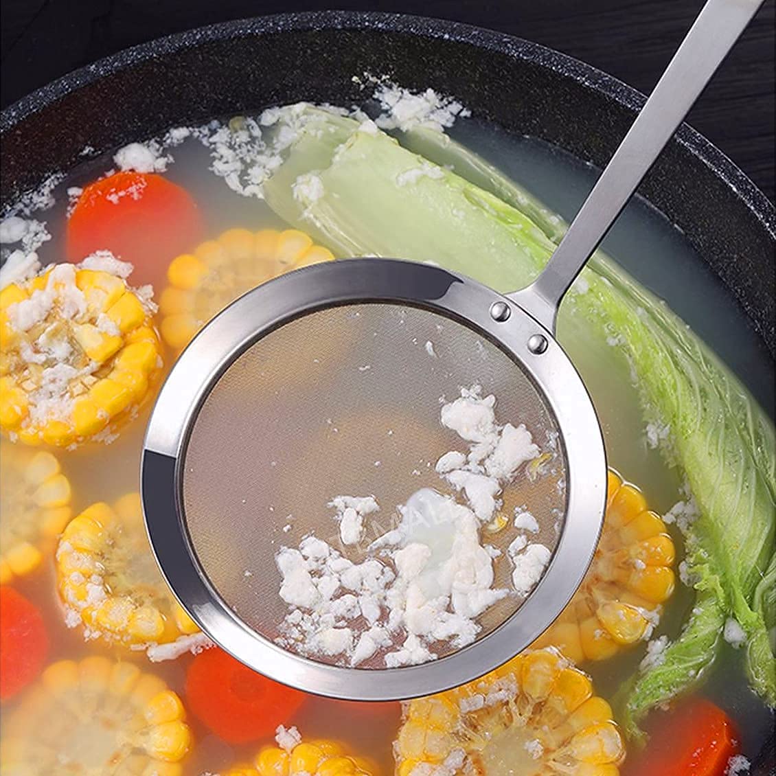 Skimmer Spoon, Stainless Steel Spider Strainer Skimmer Spoon Grease Fine Mesh Strainer Skimmer Spoons For Cooking Frying Skimmin