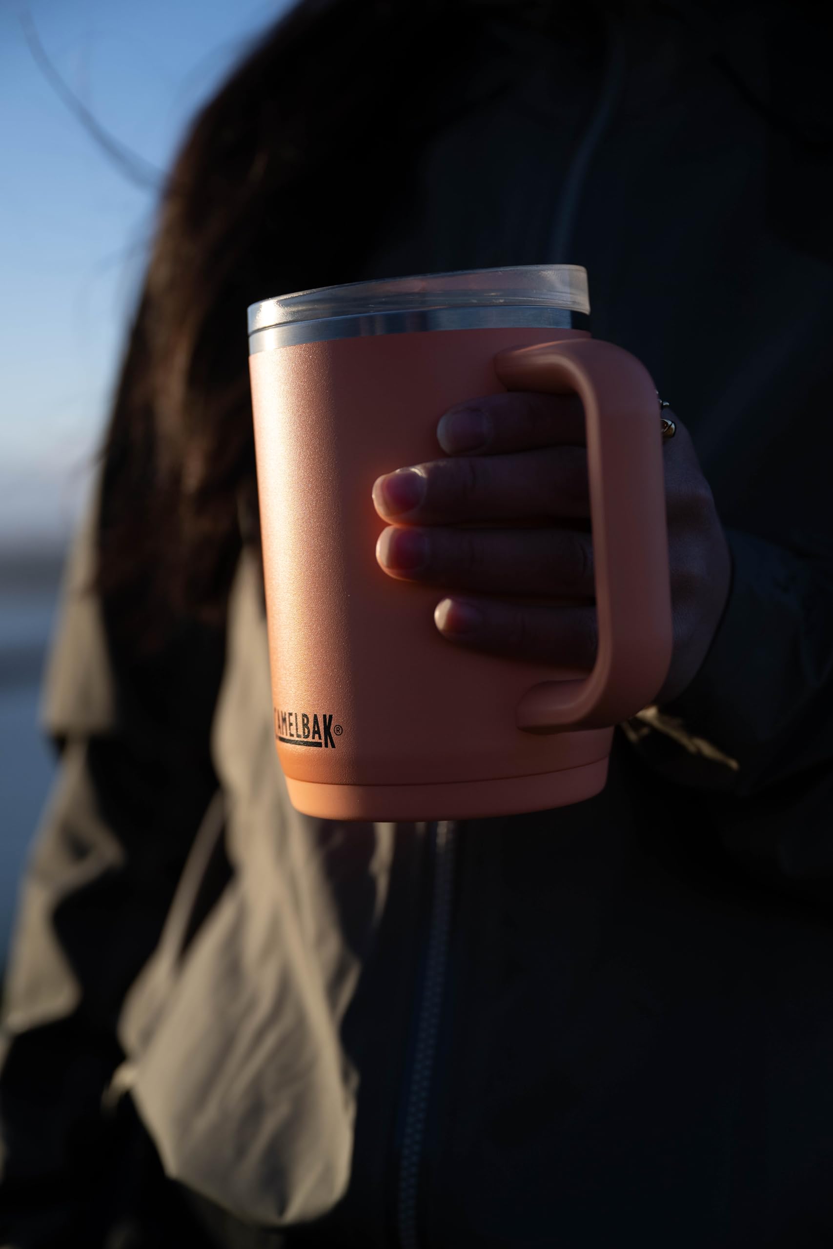 Camelbak Thrive Leak-Proof 32 Oz Stainless Steel Mug For Travel, Coffee, Tea, Hot Beverages - Spill Proof Cup-Holder, Navy