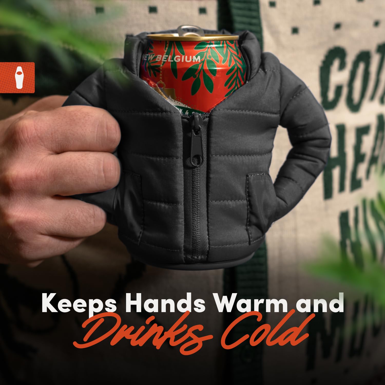 Puffin - The Puffy Beverage Jacket, Insulated Can Cooler, Lavender