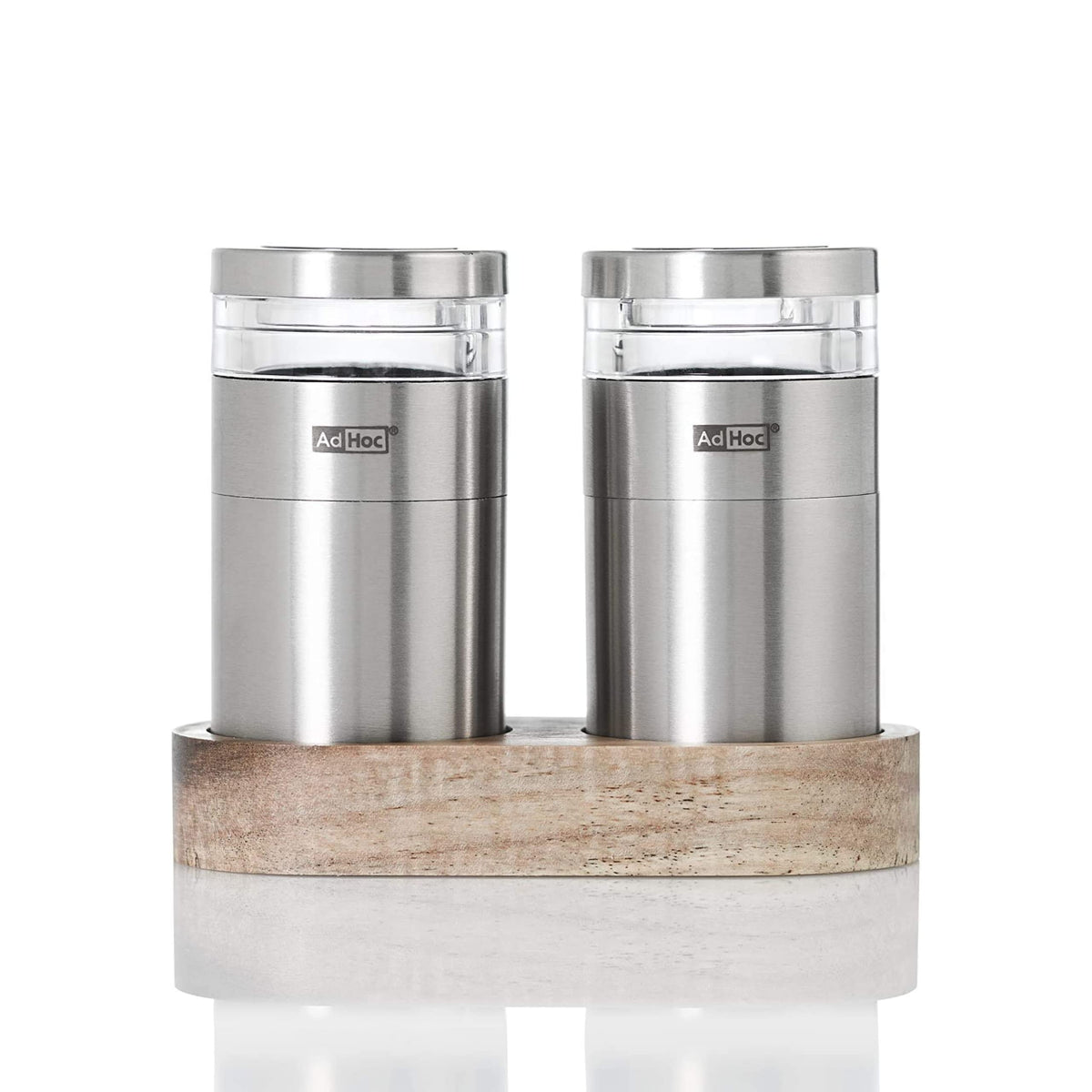 Adhoc Menage Molto Salt And Pepper Mill Gift Set - Salt & Pepper Grinder - Manual Grinder For Kitchens - Mill With Adjustable Gr
