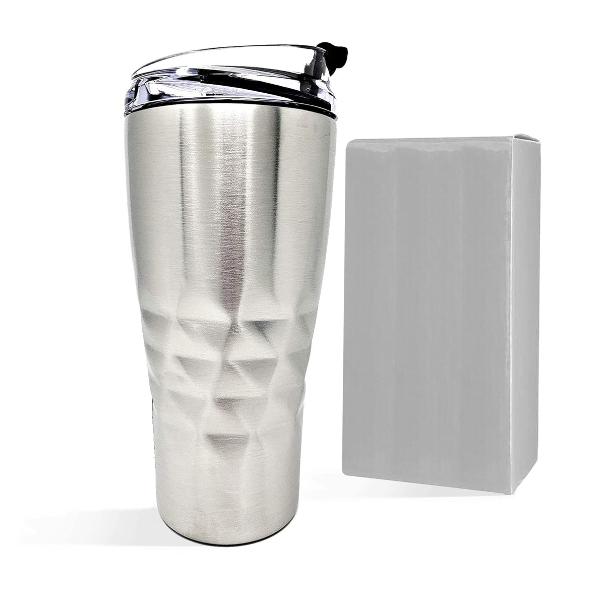 Primula Peak Hot Or Cold Thermal Tumbler - Triple Layer Copper Technology, 20 Ounce, Brushed Stainless Steel