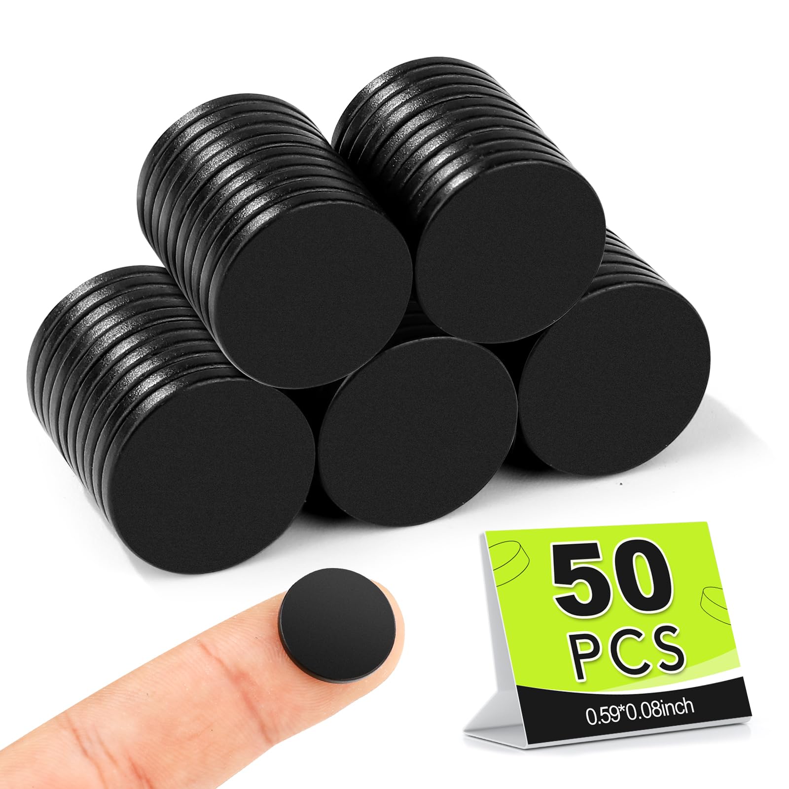 Small Magnets, 50 Pack Refrigerator Magnets 15X2Mm Rare Earth Magnets Neodymium Magnets For Crafts, Whiteboard, Kitchen Cabinet