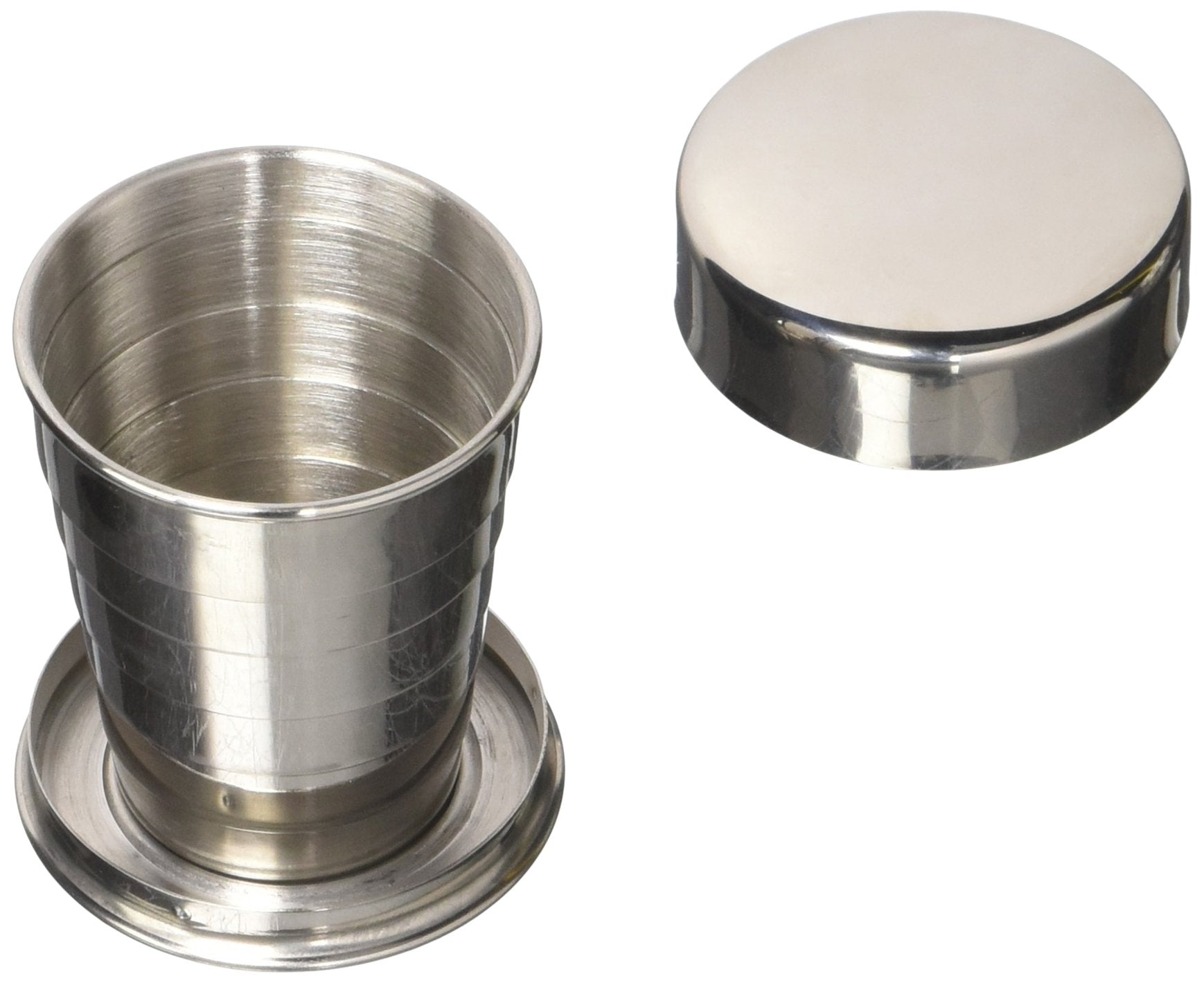 Weddingstar Stainless Steel Collapsing Shot Glass, Silver