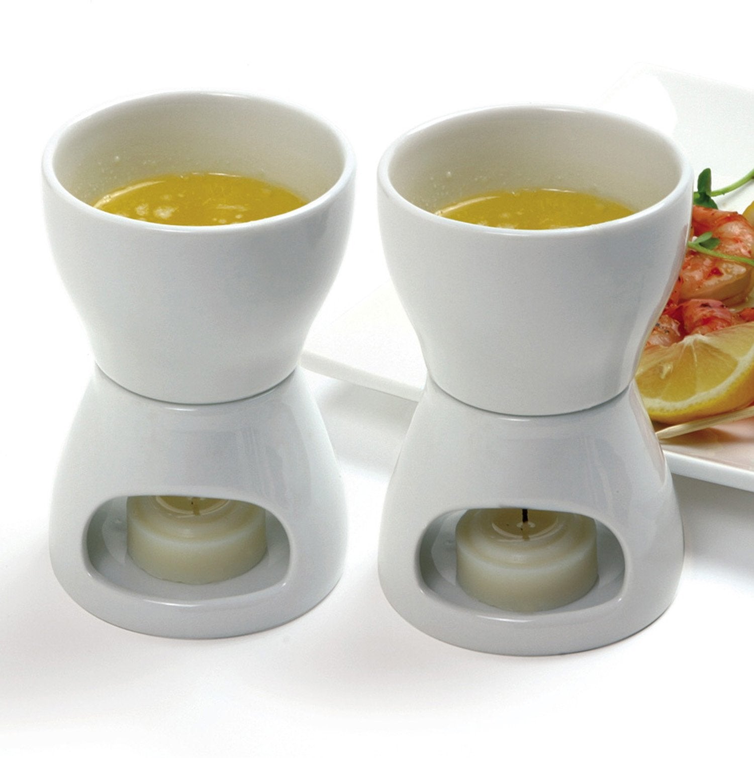 Norpro 213 Porcelain Butter Warmer, 2Pc Set, 4 X 7 X 4 Inches, As Shown