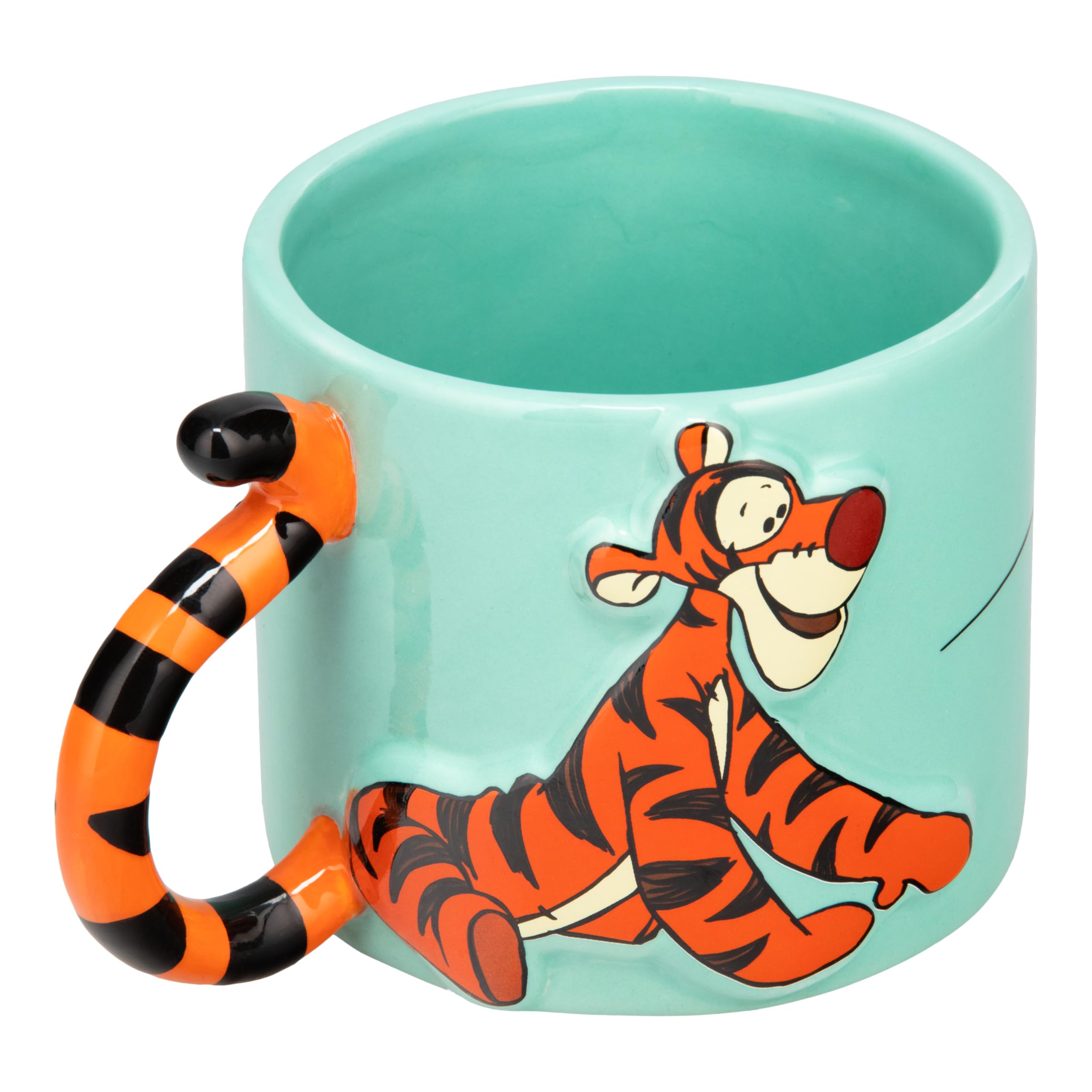 Paladone Disney Tigger Tail large ceramic cup, officially licensed Winnie the Pooh coffee mug for tea and hot chocolate, pop cul