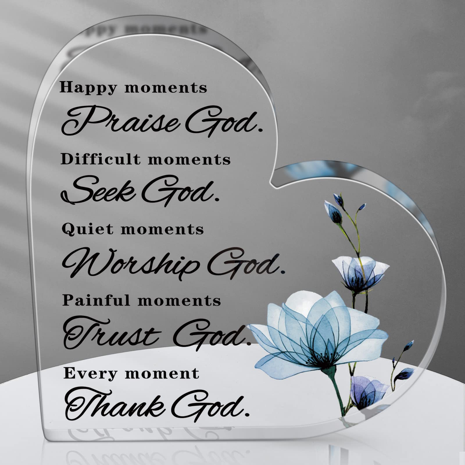 Yulejo Christian Bible Verses Decor Christian Gift for Woman Prayers Religious Gift Inspirational Gift Scripture Decorative Sign