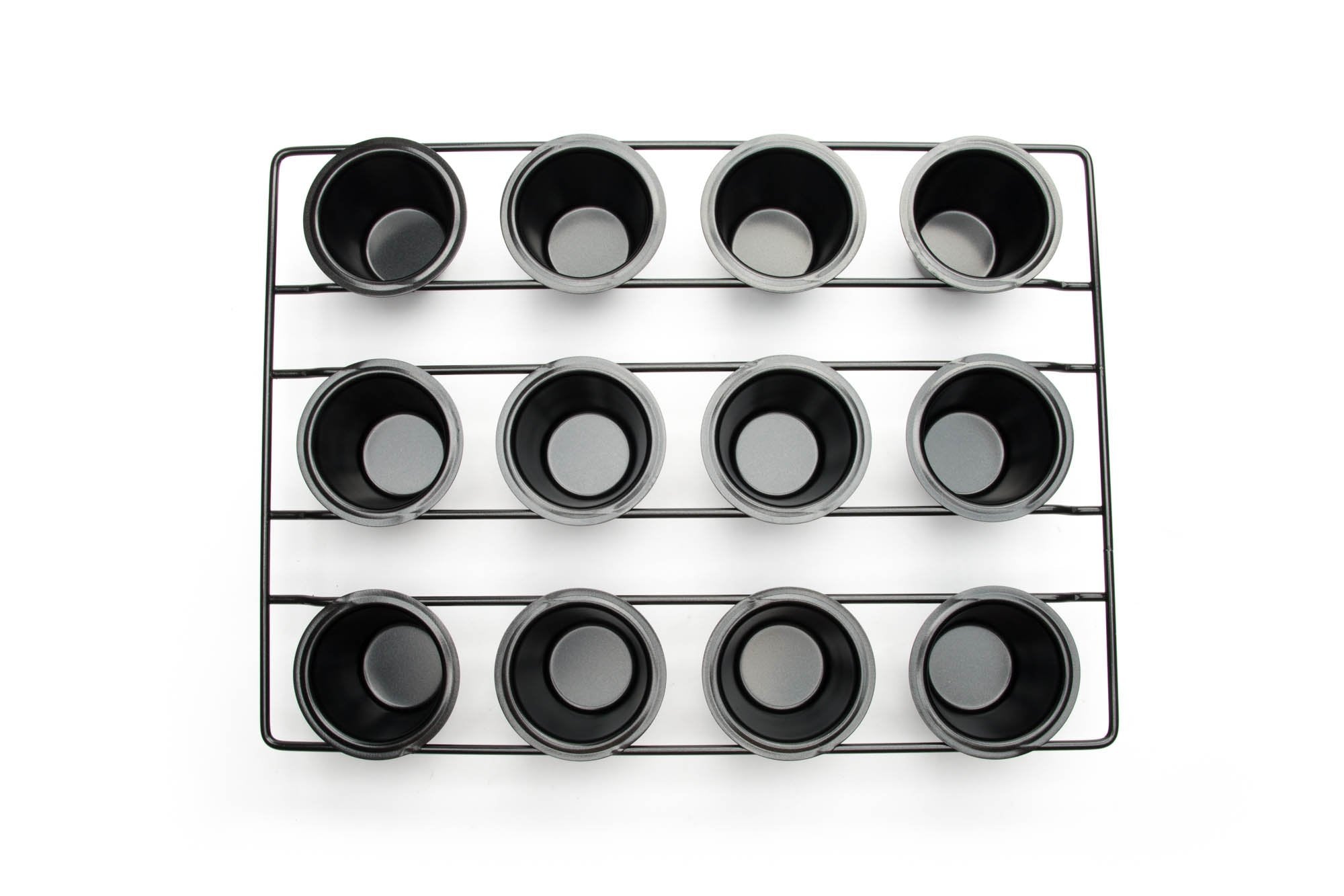 Fox Run 4758 Linking Mini Popover Pan, Carbon Steel, Non-Stick, 12-Cups