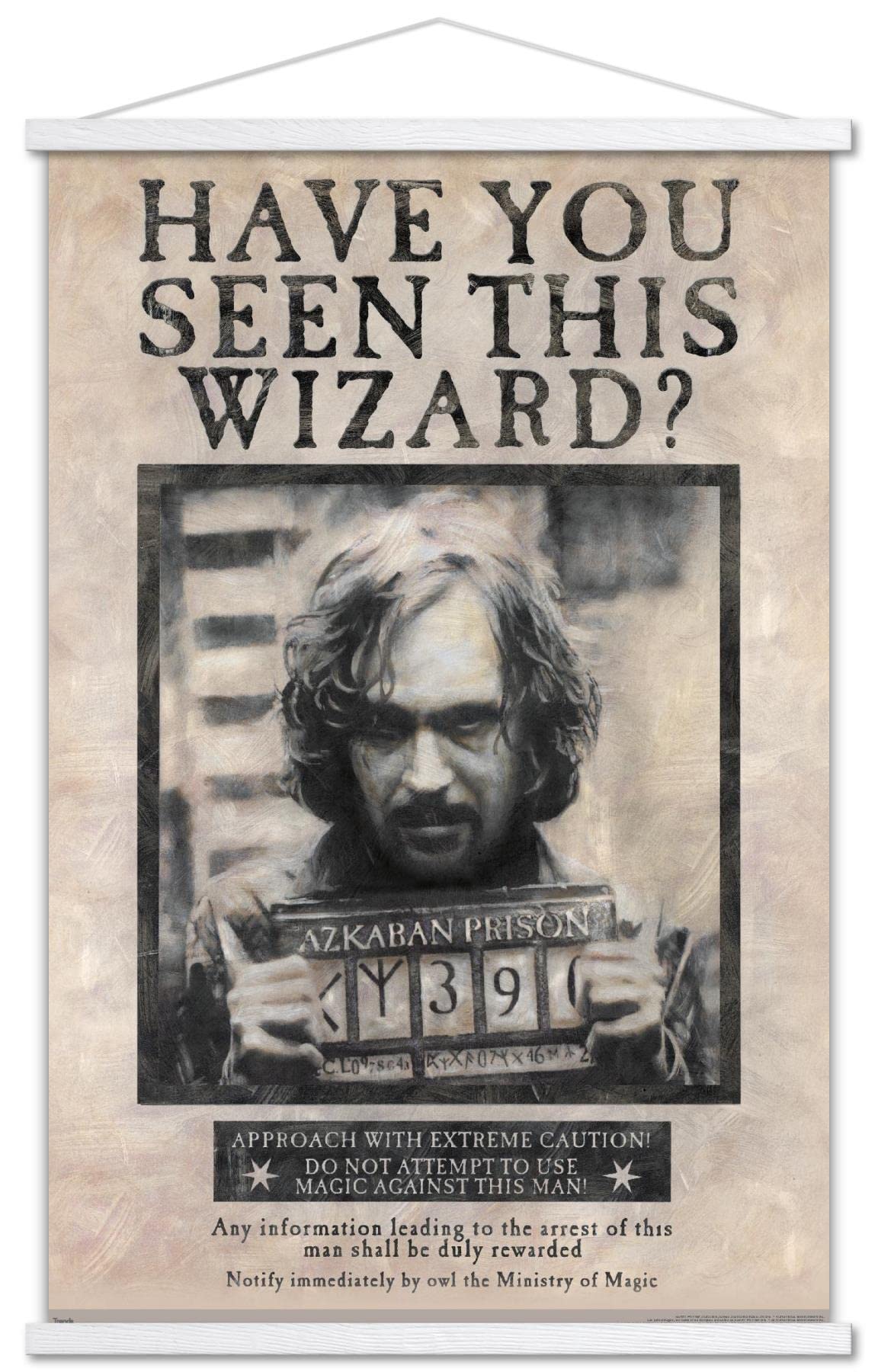 Trends International The Wizarding World: Harry Potter - Sirius Black Wanted Poster Wall Poster, 22.375'' X 34'', Print And Whit